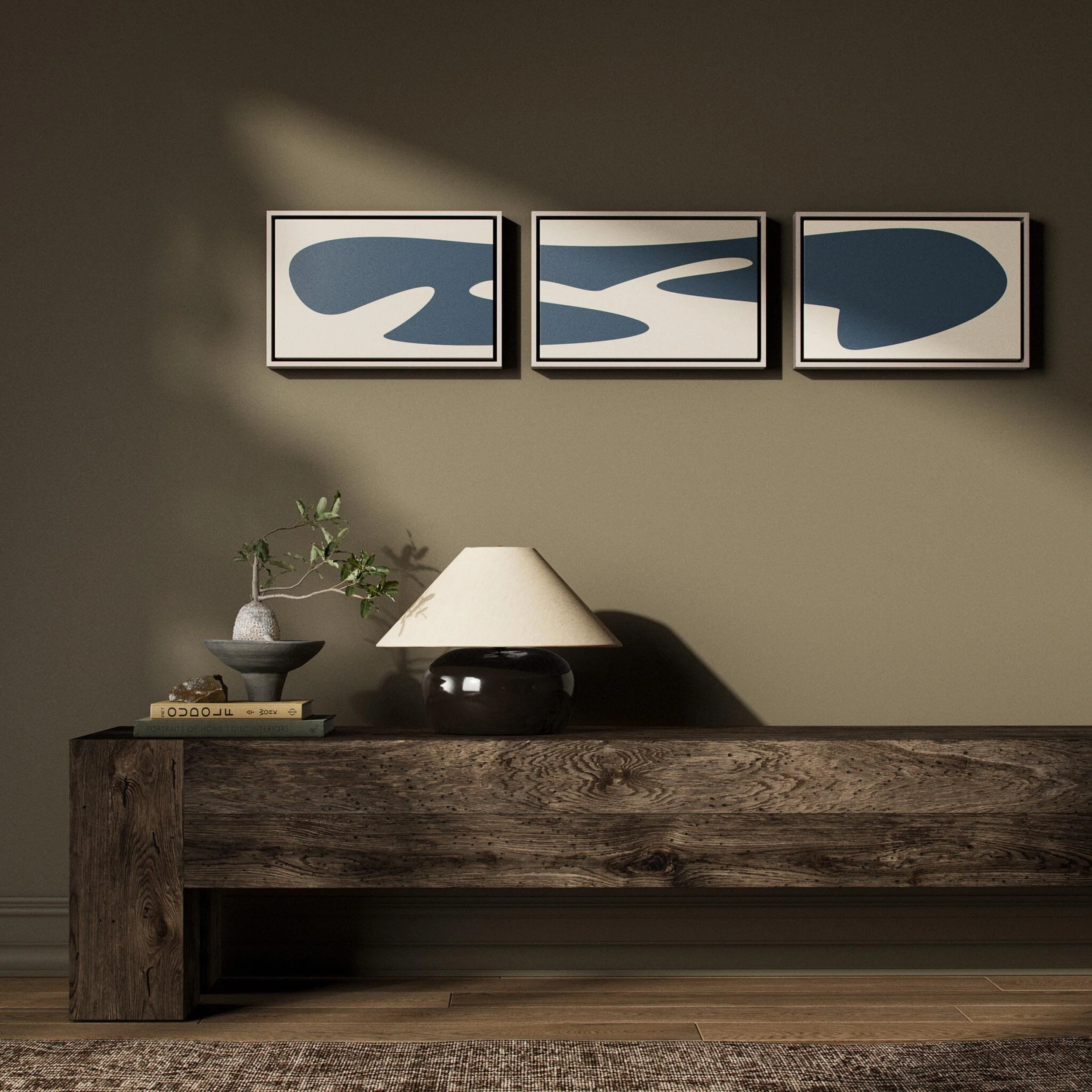Organic Curves 3 Triptych by FH Art Studio by Four Hands - Image 3