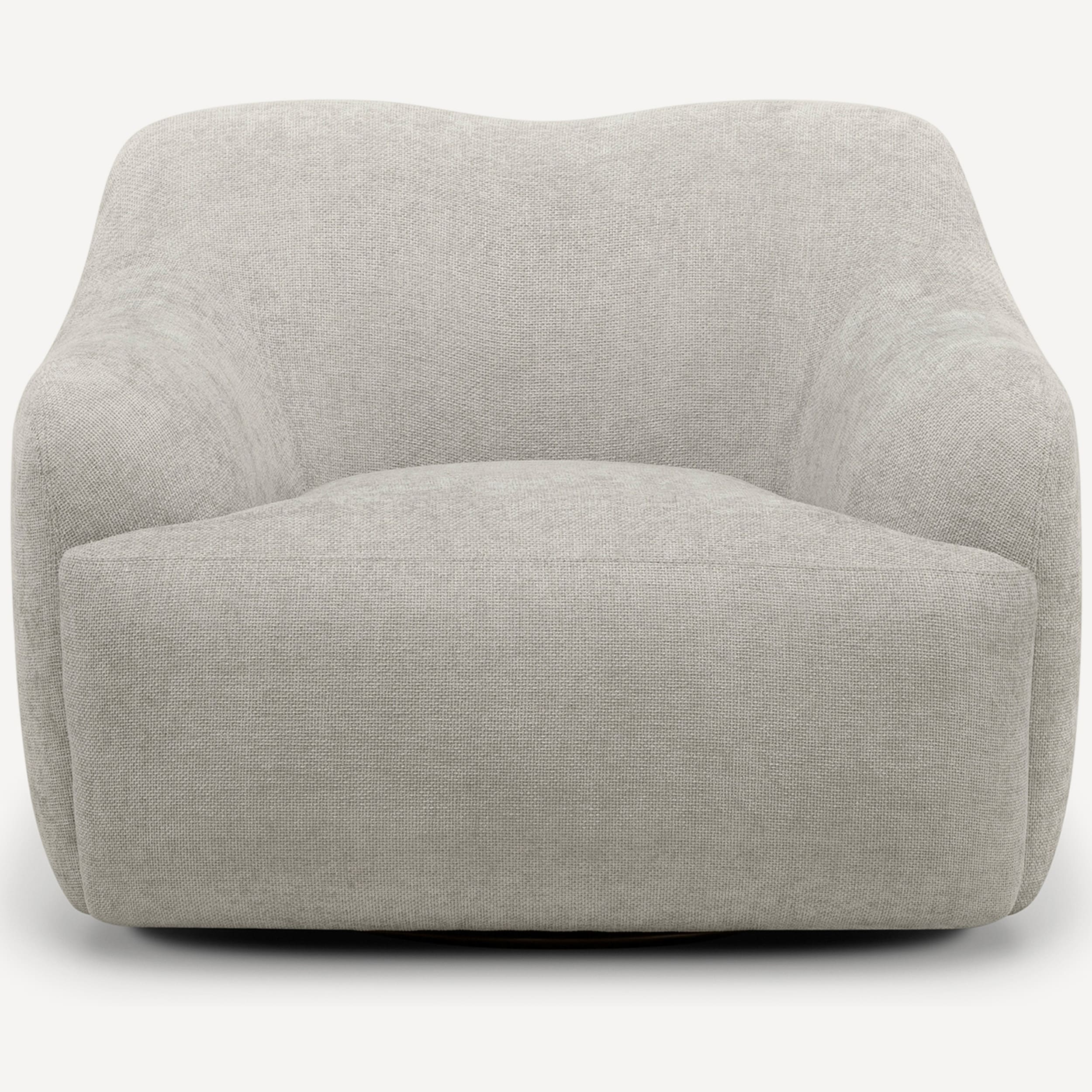 Orla Swivel Chair, Light Grey - Image 2