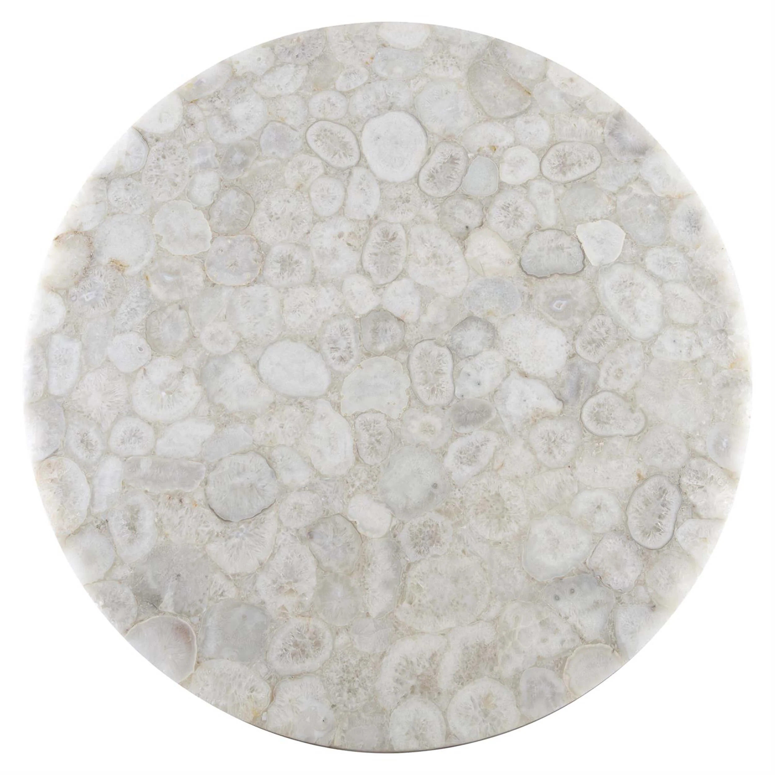 Ornella Round Dining Table, Natural Agate - Image 3