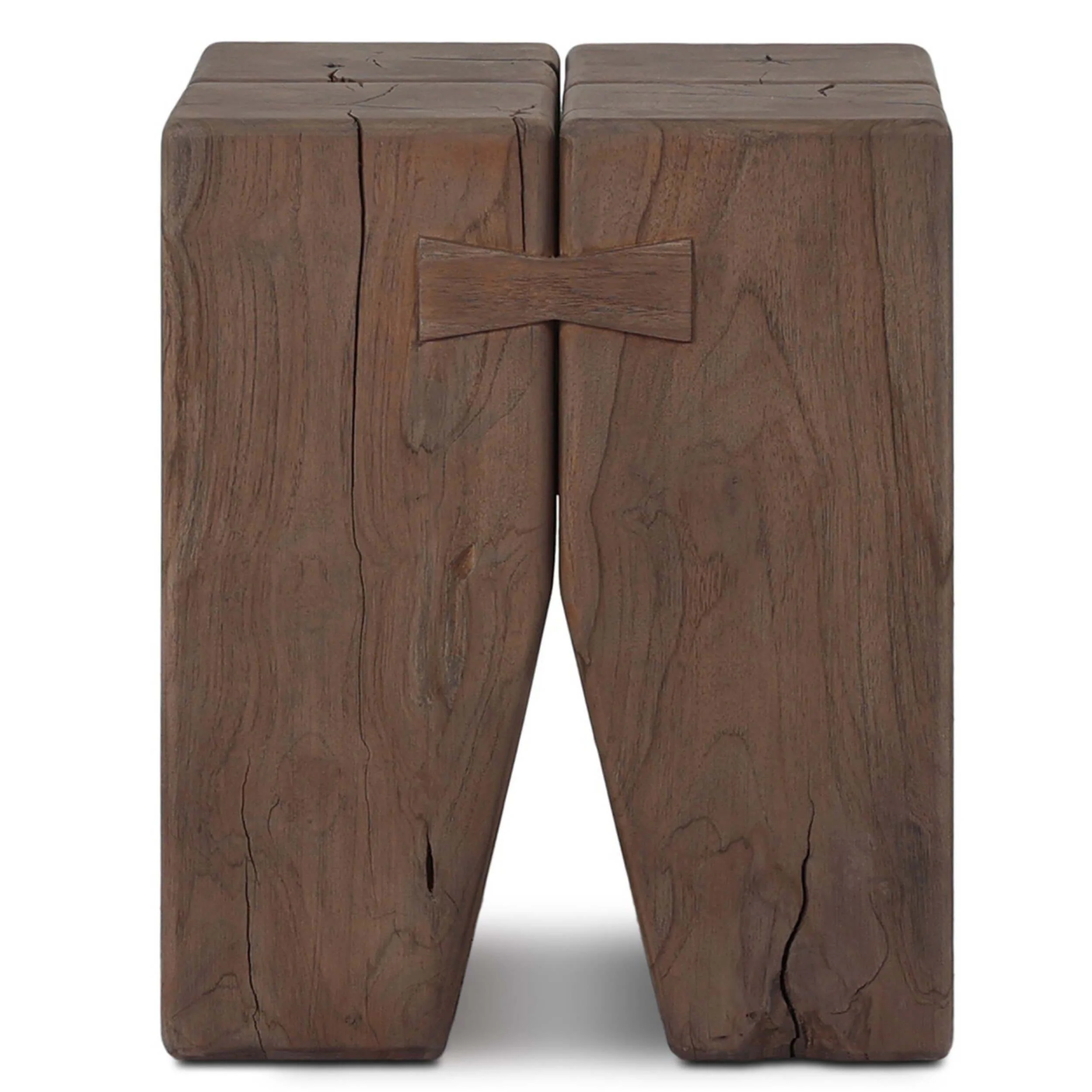 Oshan Outdoor End Table, Toasted Brown by Four Hands - Image 2