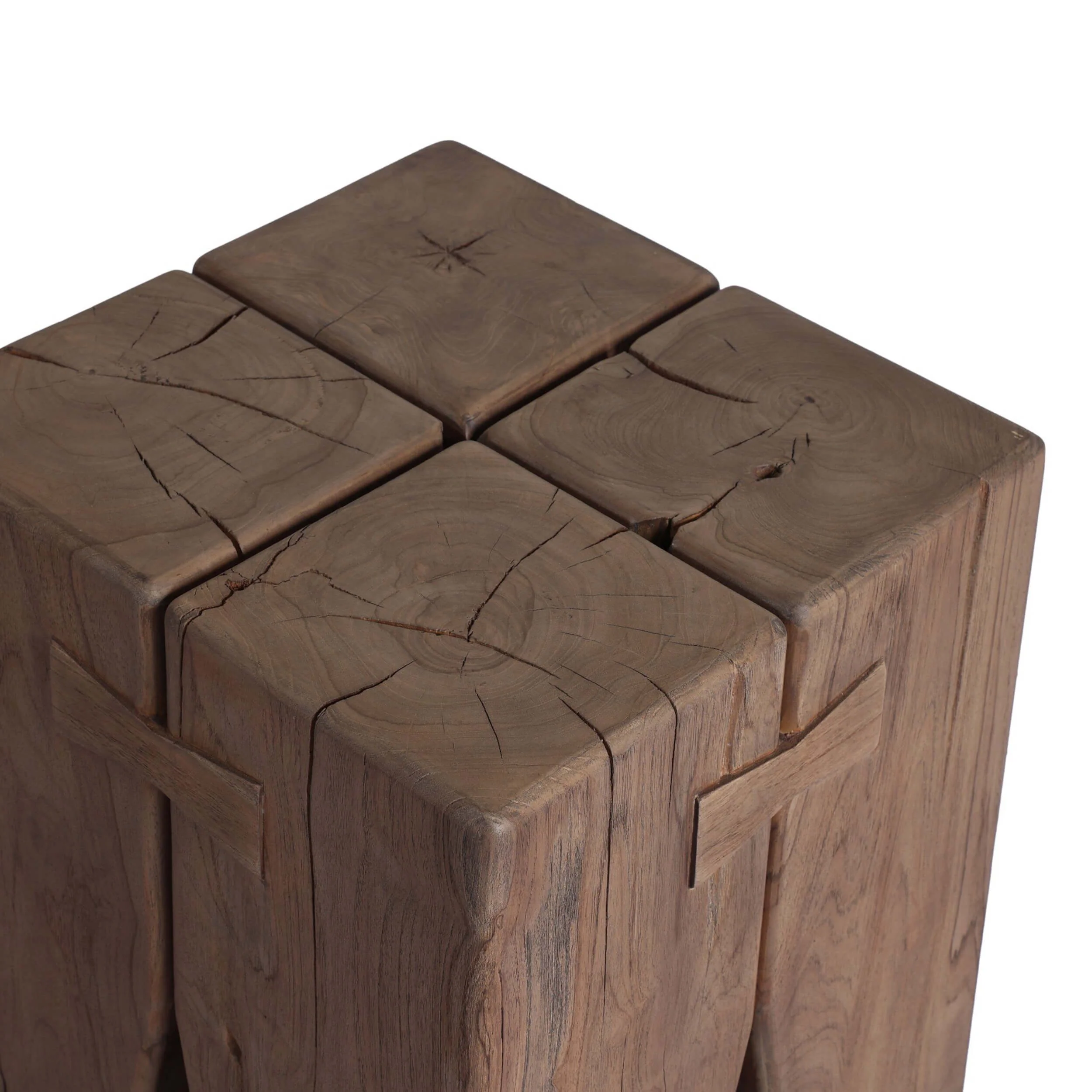 Oshan Outdoor End Table, Toasted Brown by Four Hands - Image 4