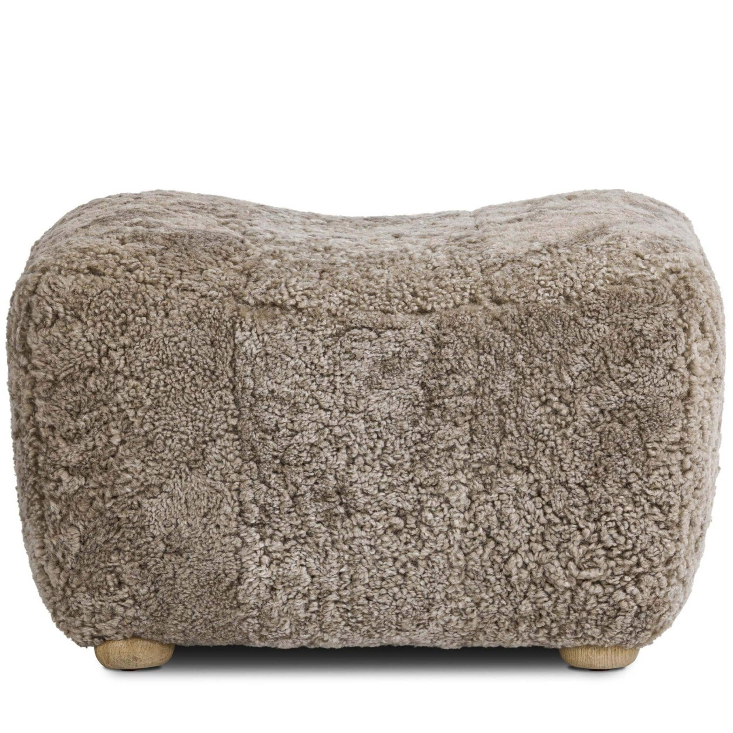 Oslo Ottoman, Taupe by Amber Lewis x Four Hands - Image 2