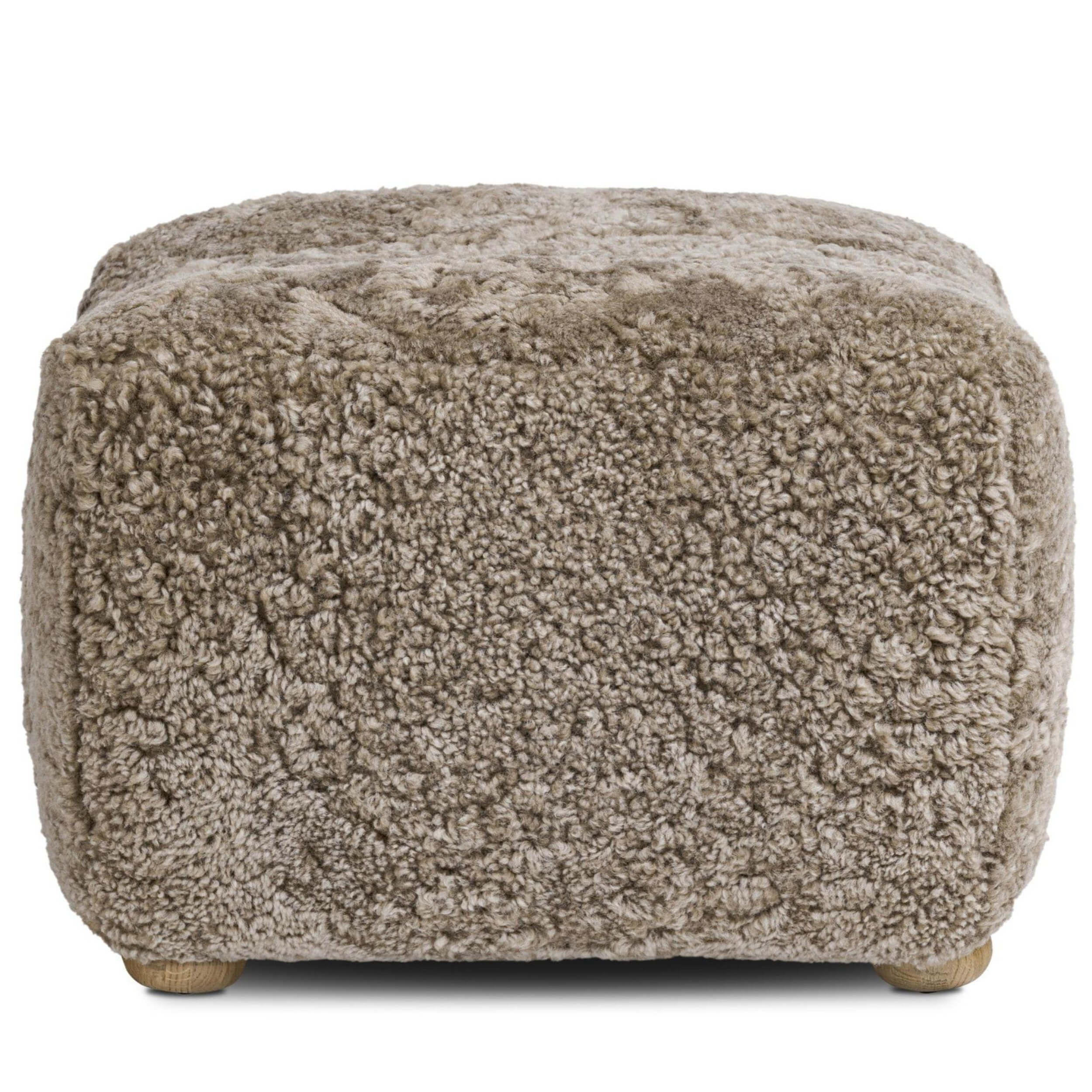 Oslo Ottoman, Taupe by Amber Lewis x Four Hands - Image 3