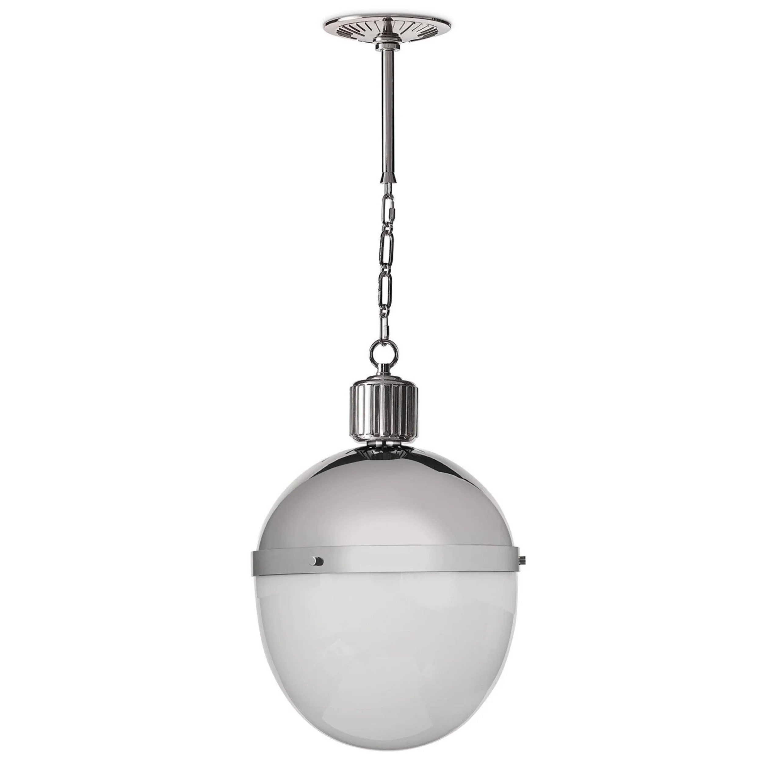 Otis Large Pendant, Polished Nickel