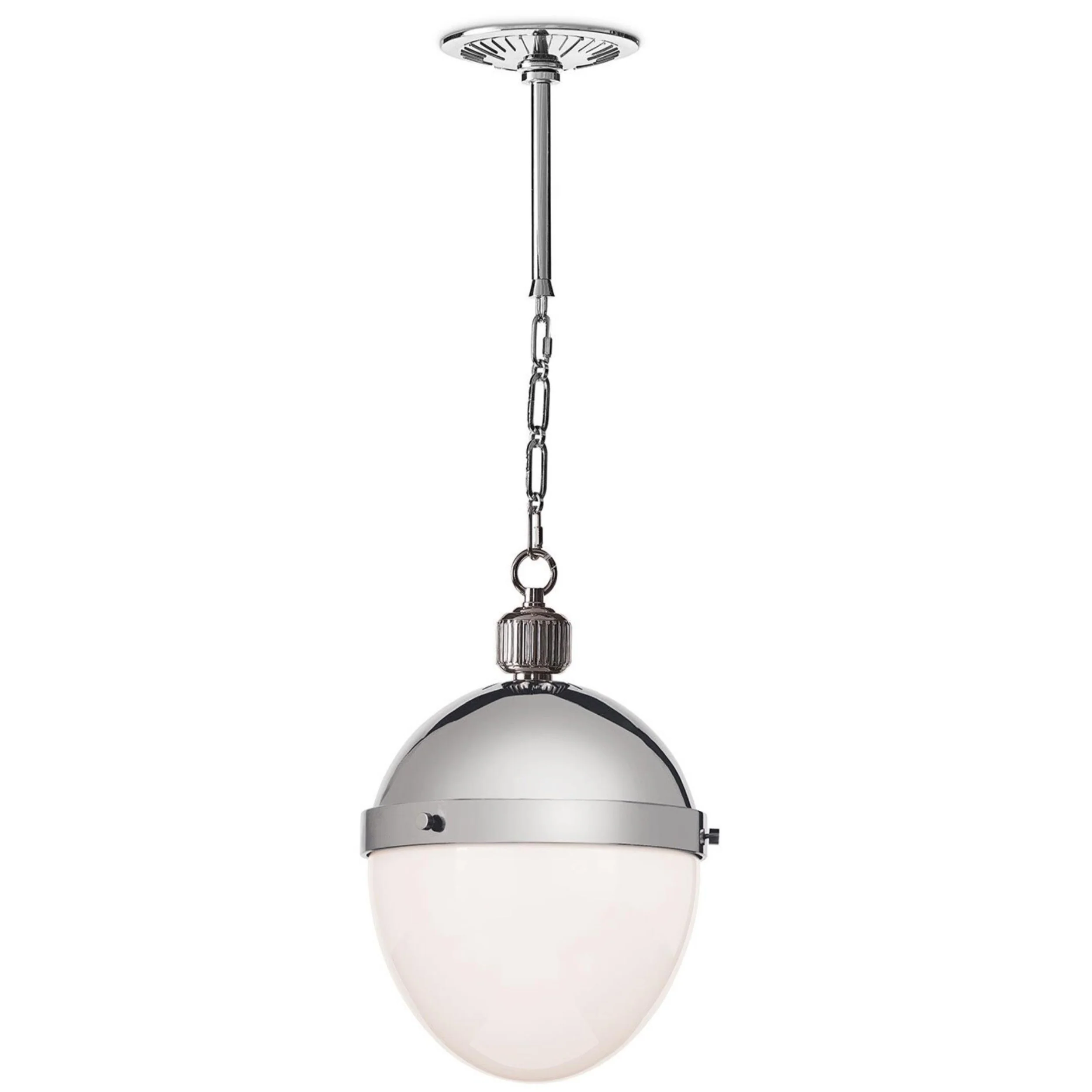 Otis Medium Pendant, Polished Nickel