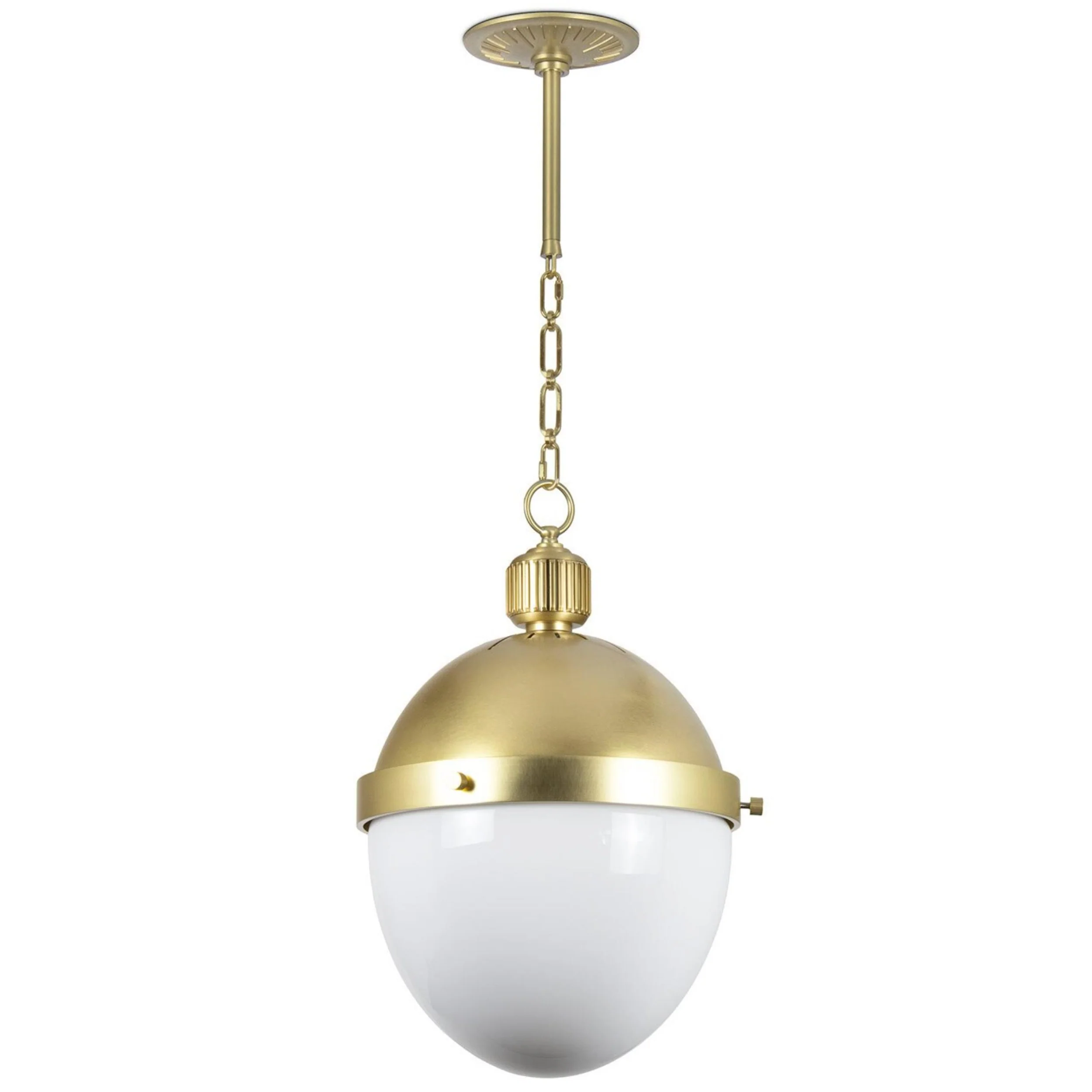 Otis Small Pendant, Natural Brass - Image 2