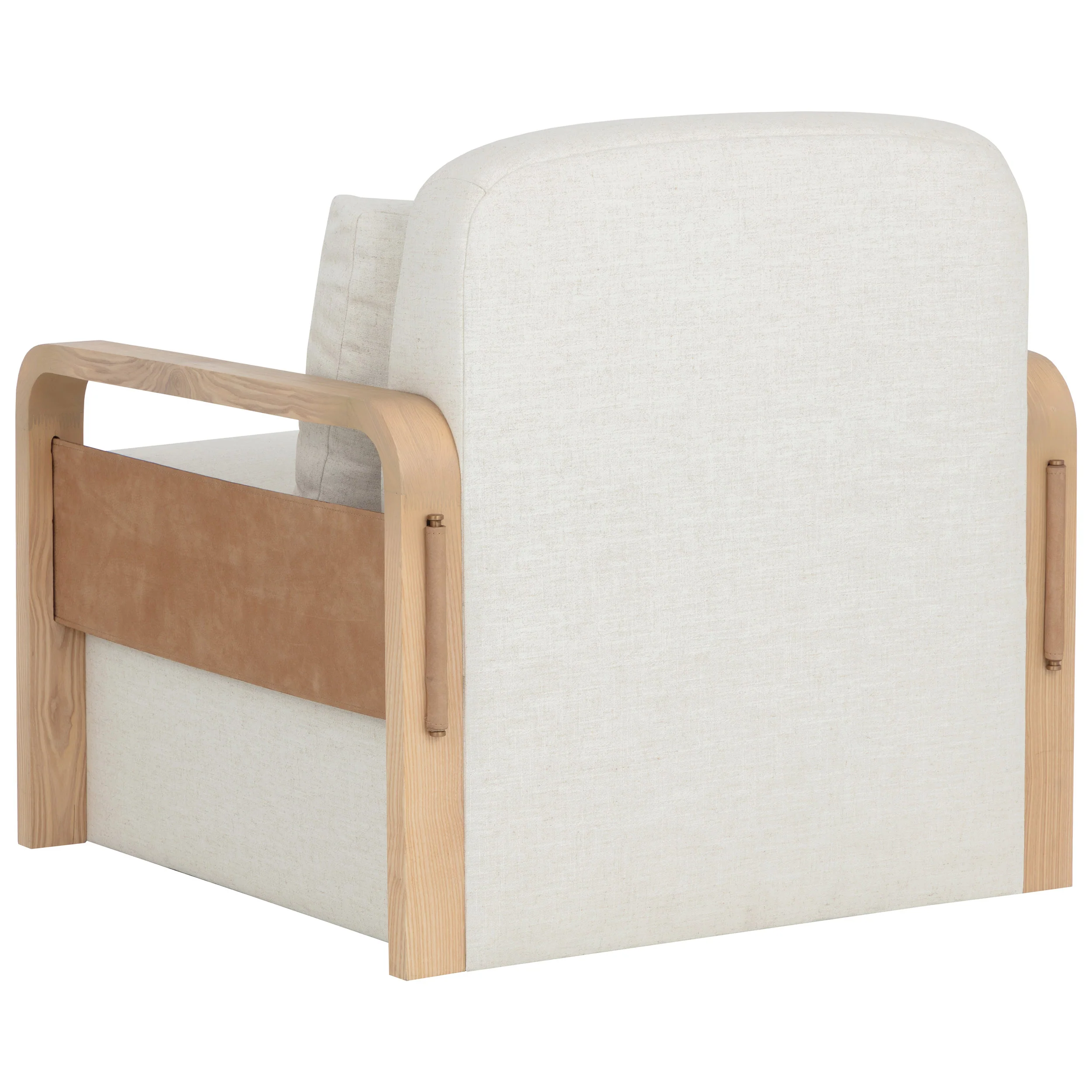 Otso Swivel Chair, Geralt Linen/Nubuck Tan - Image 4