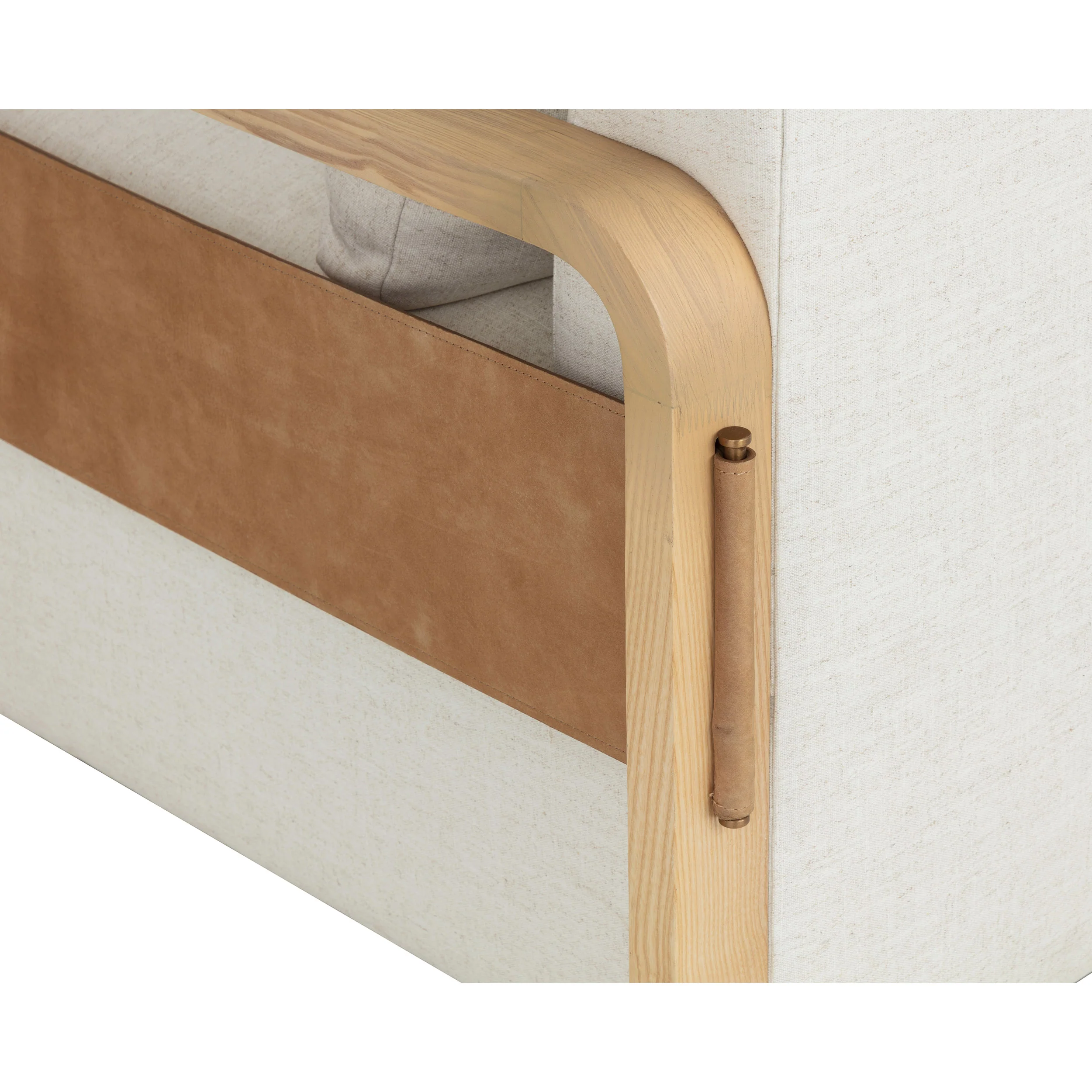Otso Swivel Chair, Geralt Linen/Nubuck Tan - Image 6