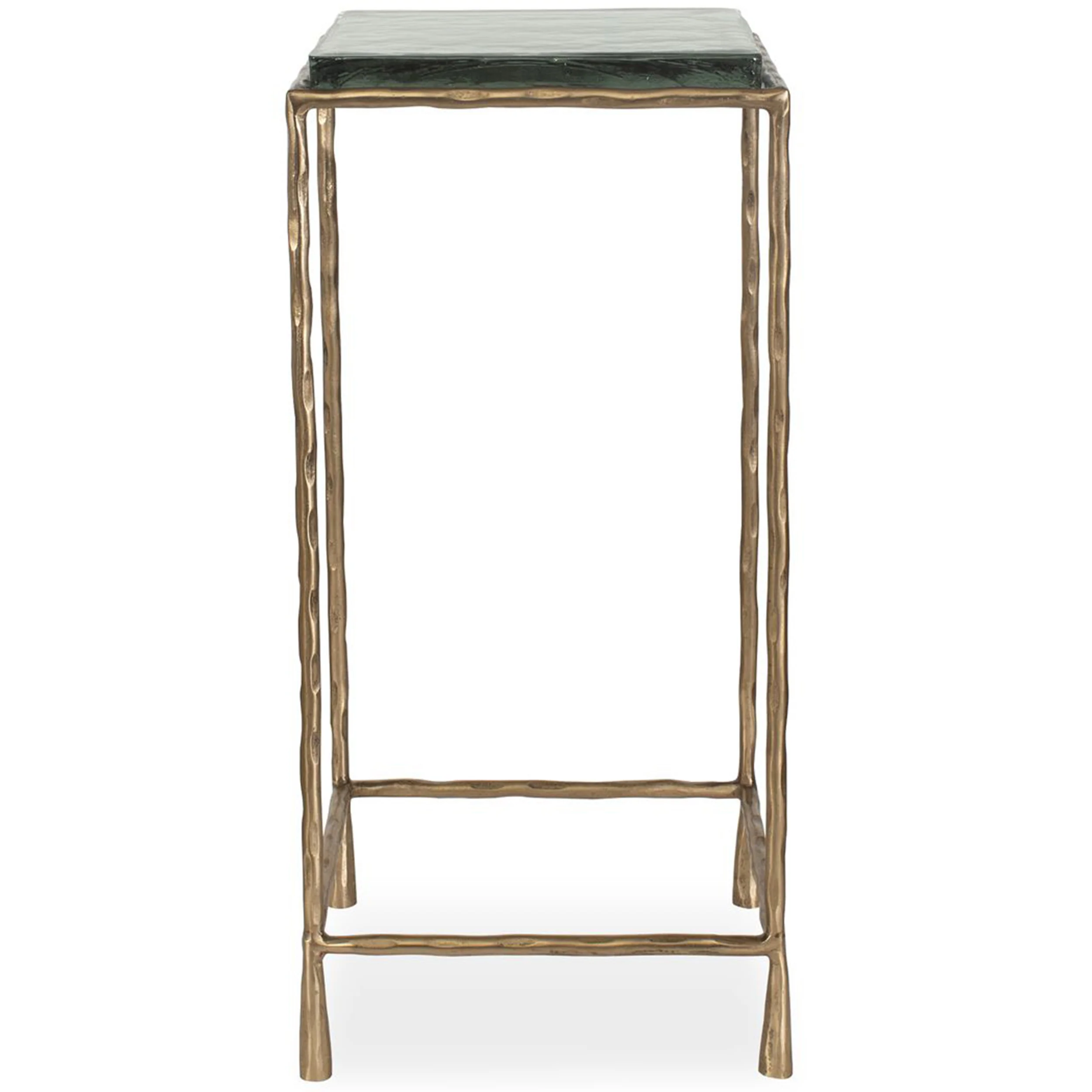 Ovard Accent Table, Antique Gold - Image 2