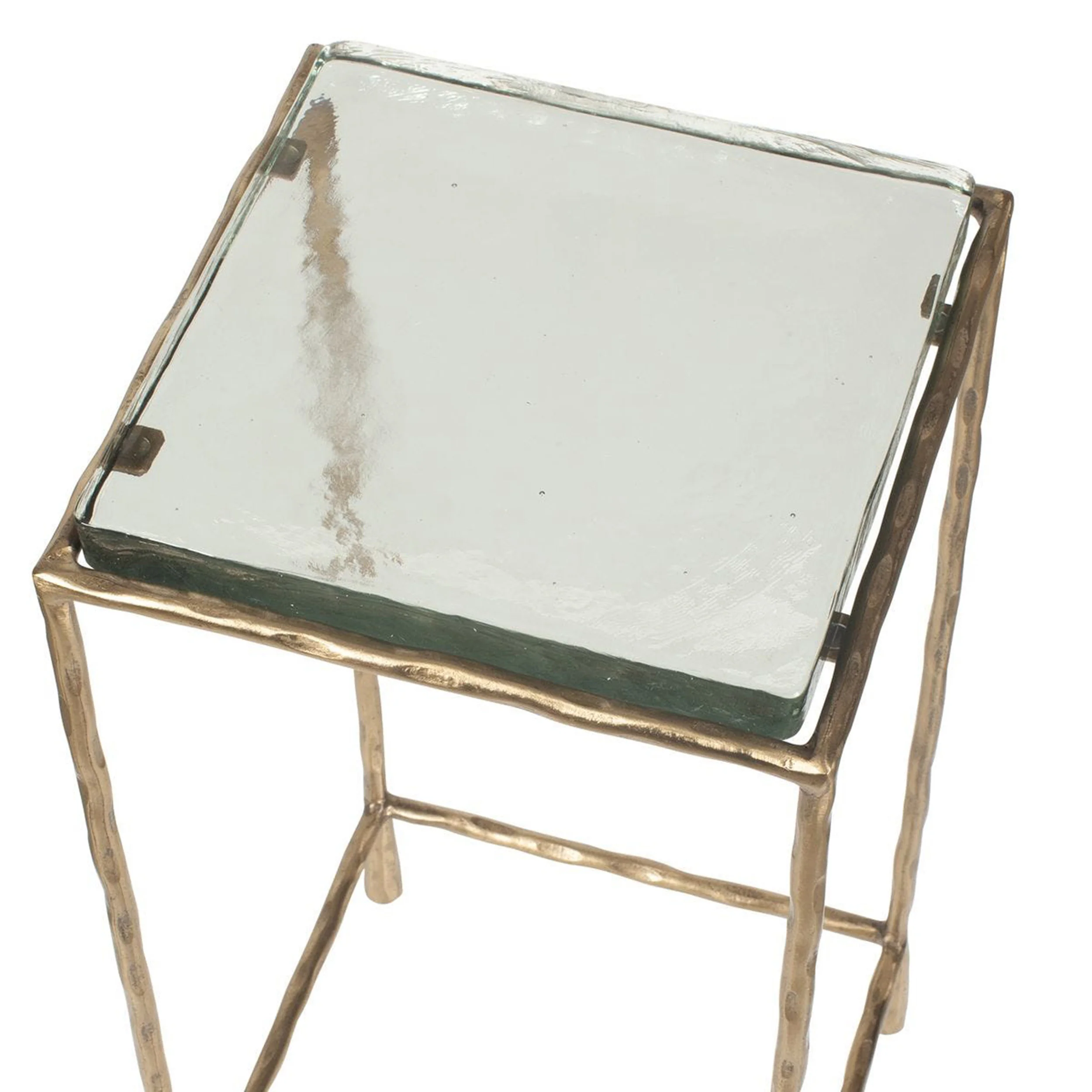 Ovard Accent Table, Antique Gold - Image 3