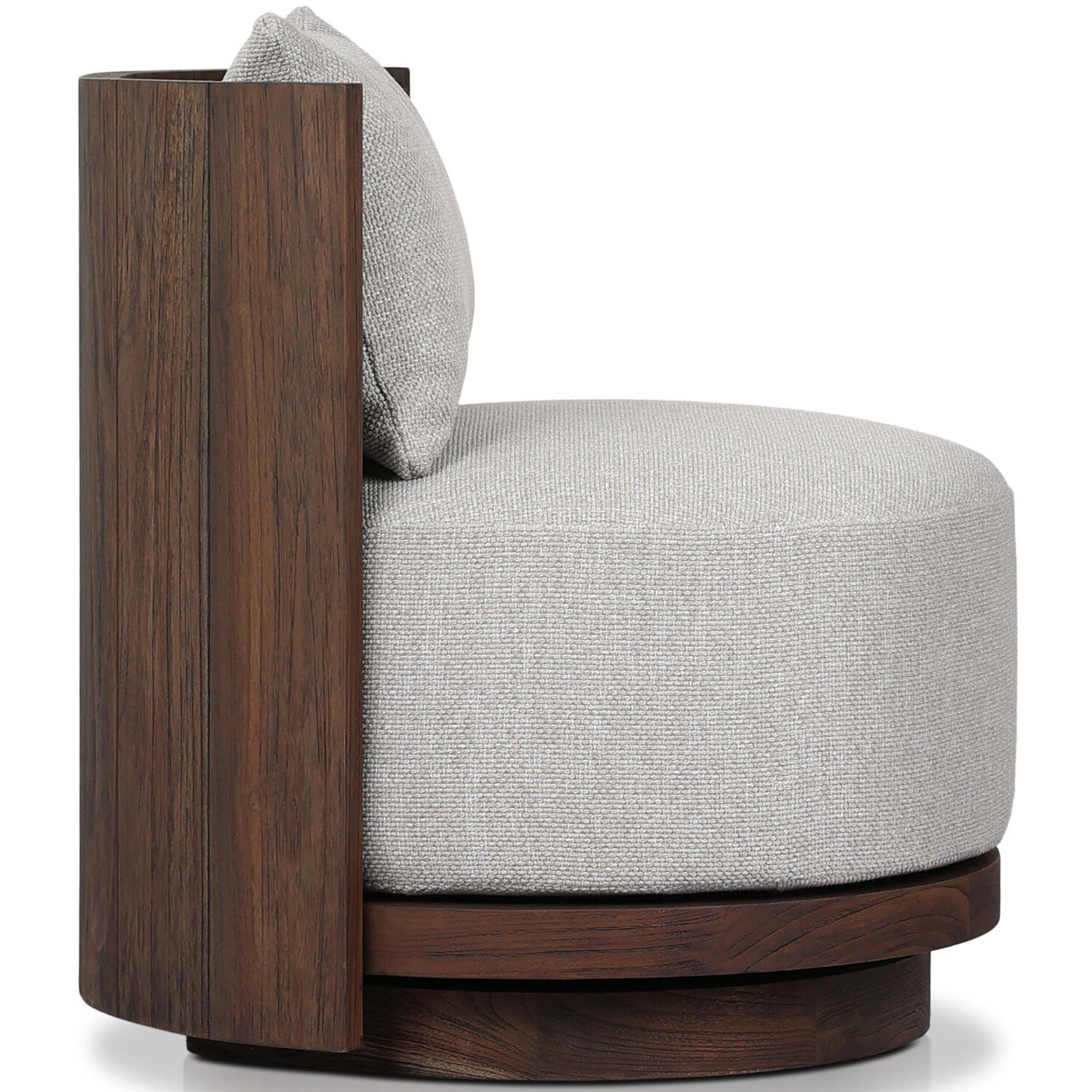 Ozzy Outdoor Swivel Chair, Ramiro Ecru by Four Hands - Image 3