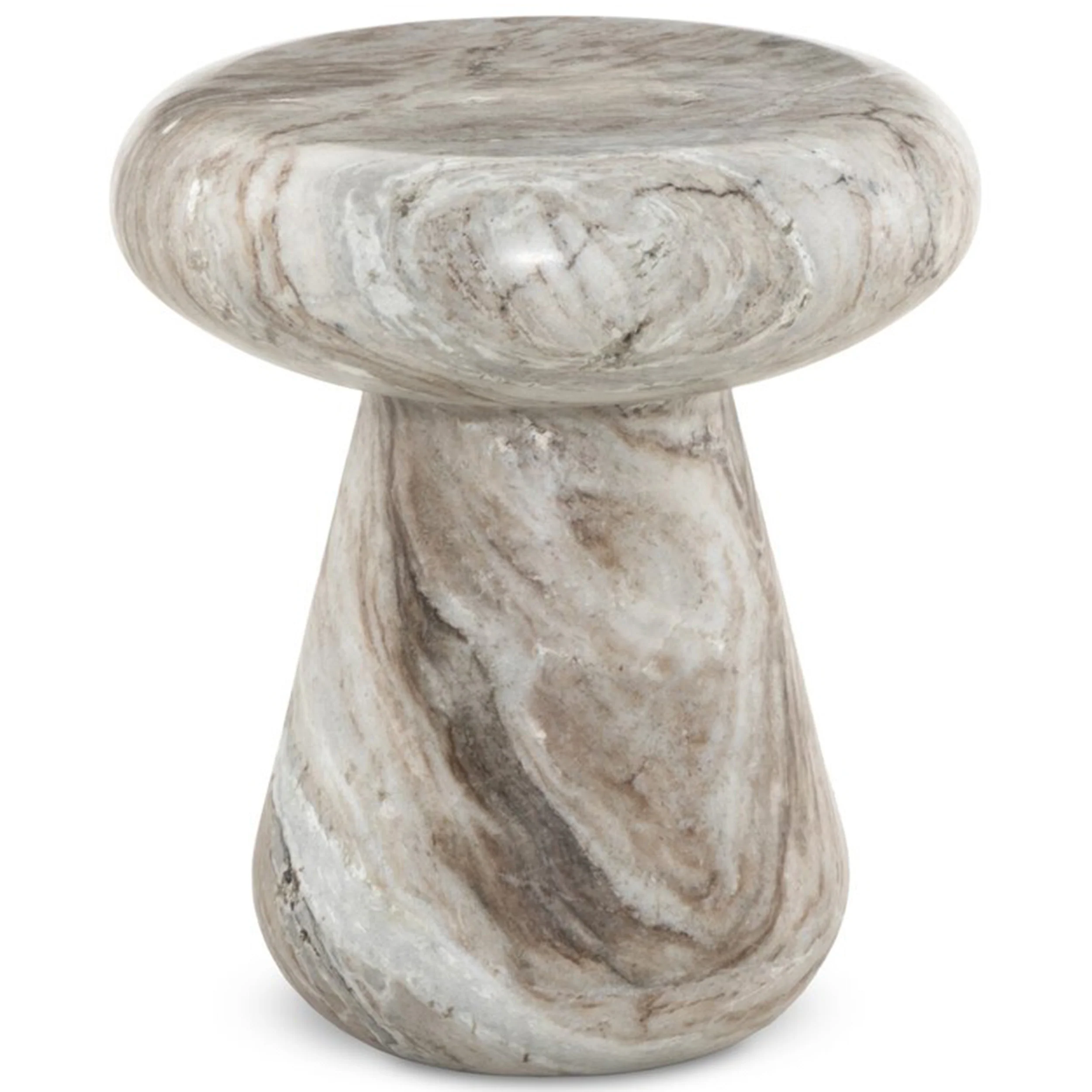 Pablo Outdoor End Table, Sawar Marble by Four Hands - Image 2
