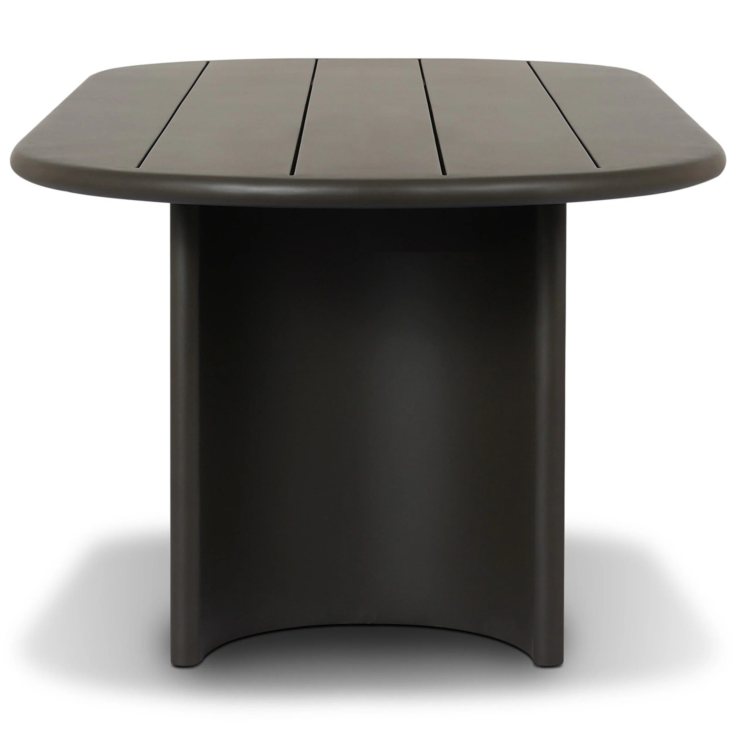 Paden 94" Outdoor Metal Dining Table, Bronze by Four hands - Image 3