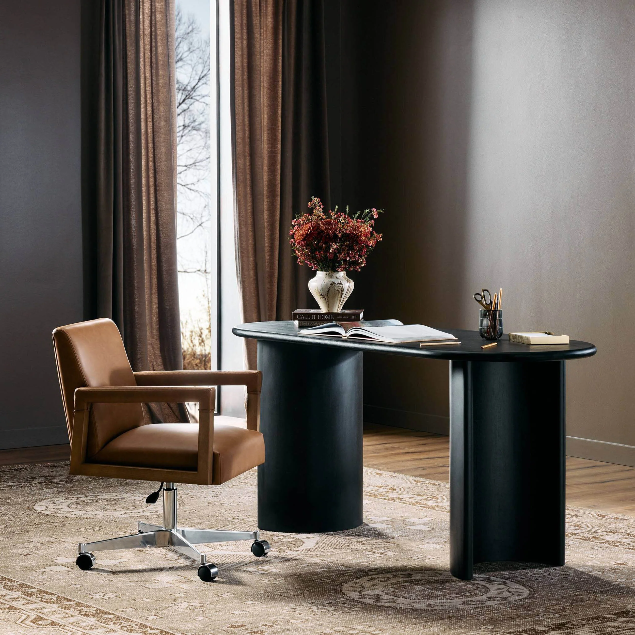 Paden Desk, Aged Black - Image 7