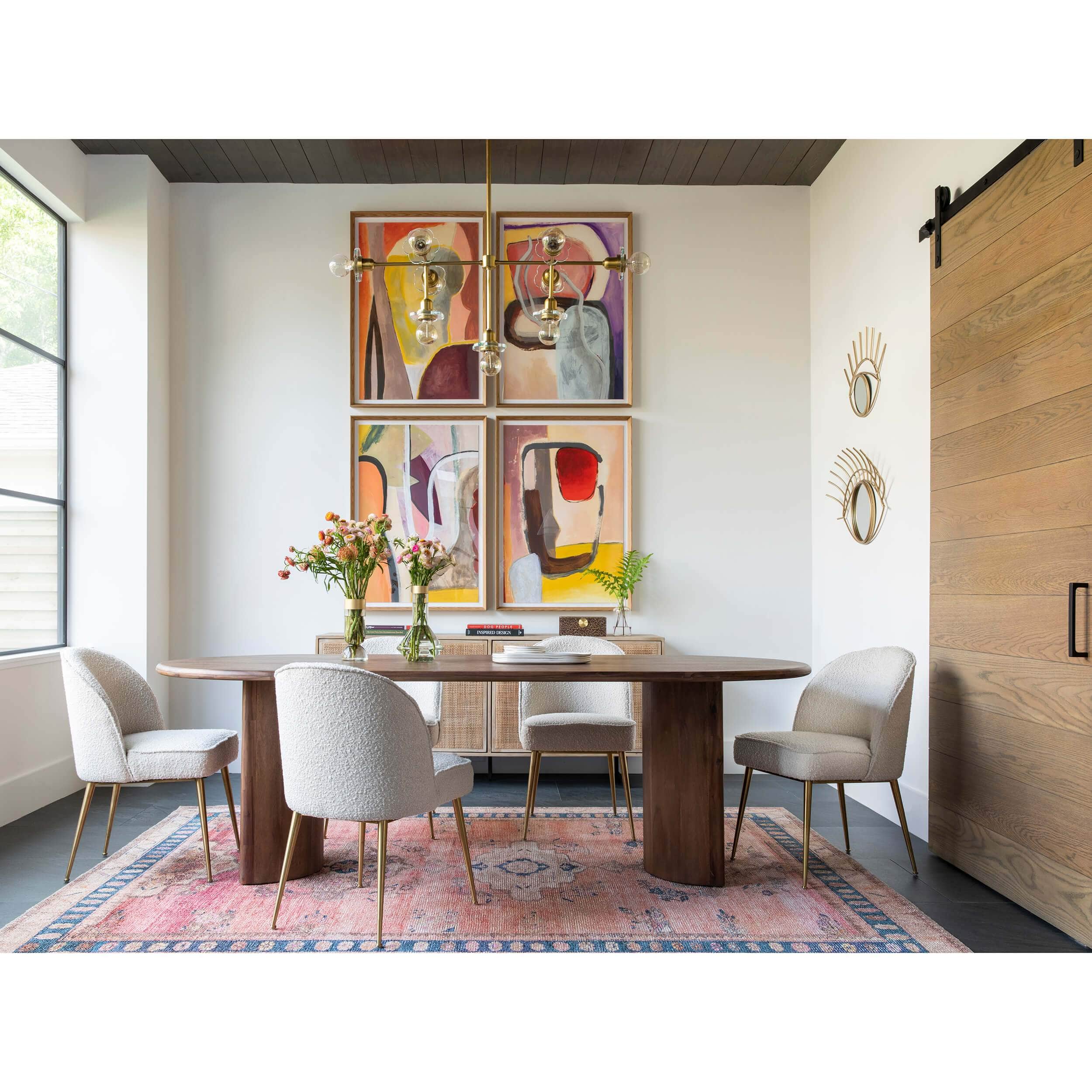 Paden Dining Table, Seasoned Brown Acacia by Four Hands - Image 7