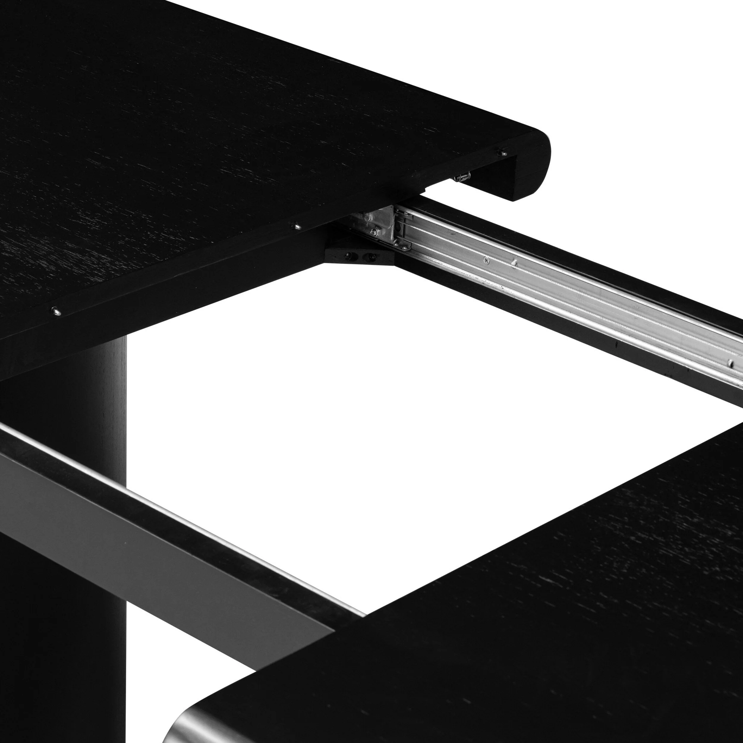 Paden Extension Dining Table, Aged Black by Four Hands - Image 6