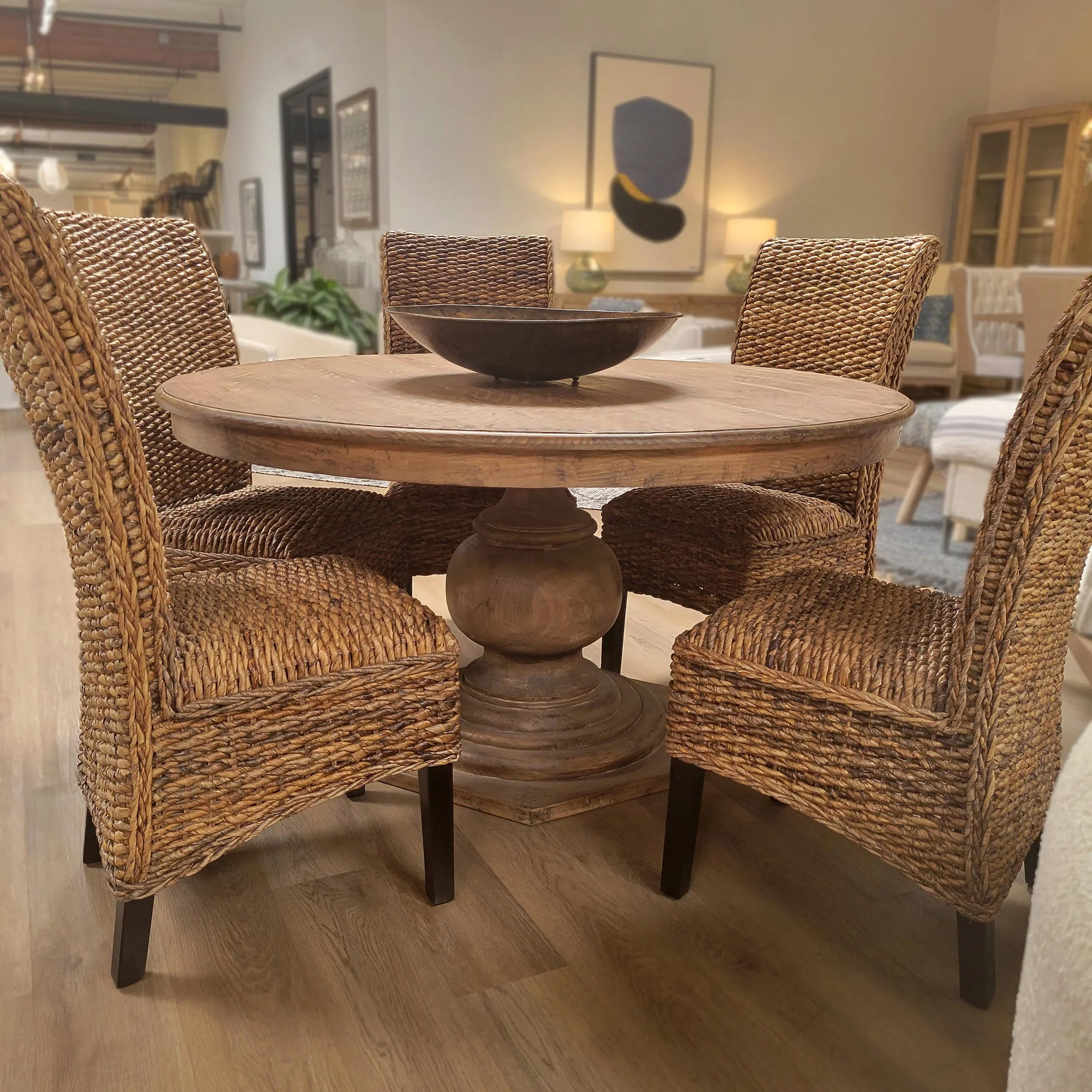 Padilla Round Dining Table, Natural - Image 4
