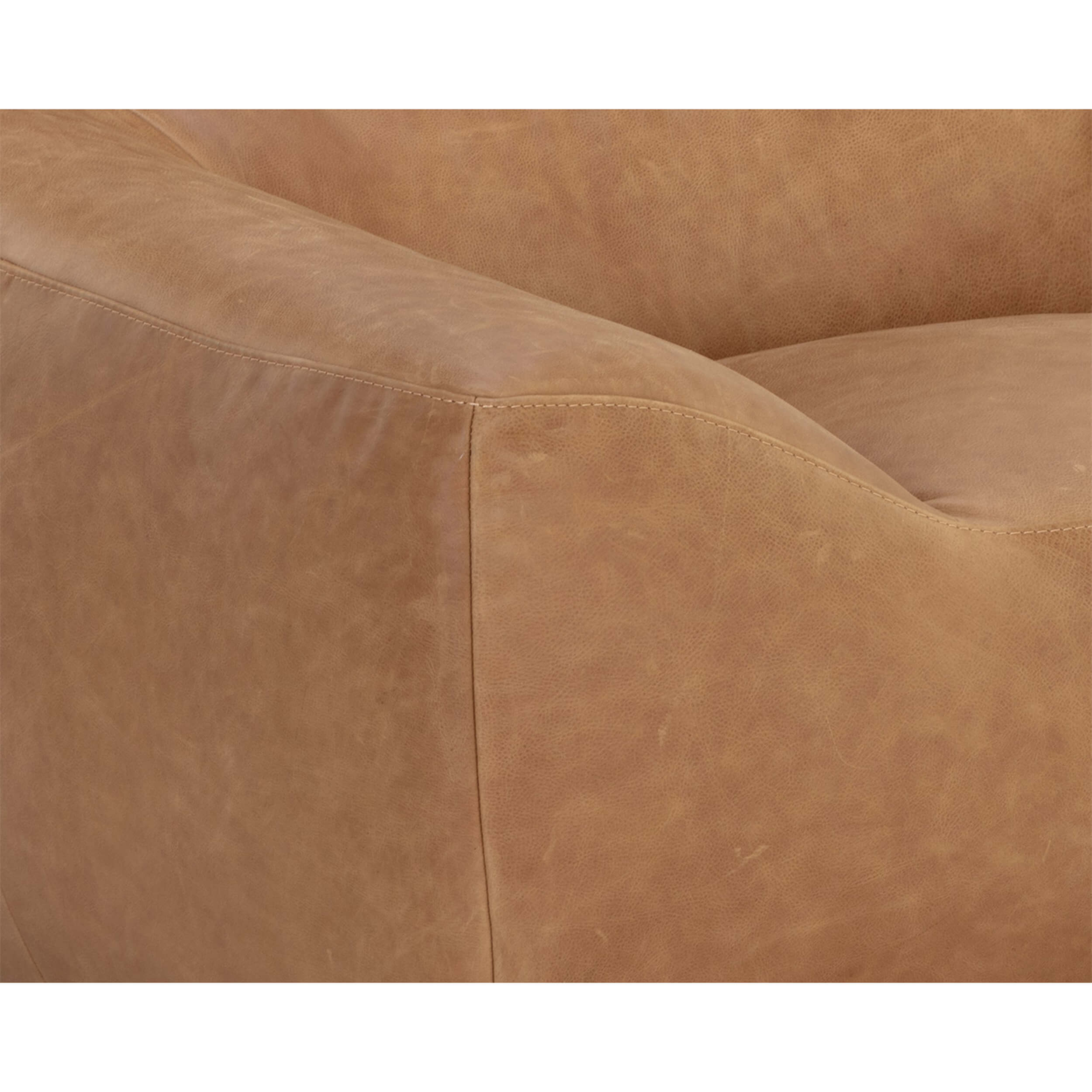 Paget Leather Glider Chair, Camel - Image 6