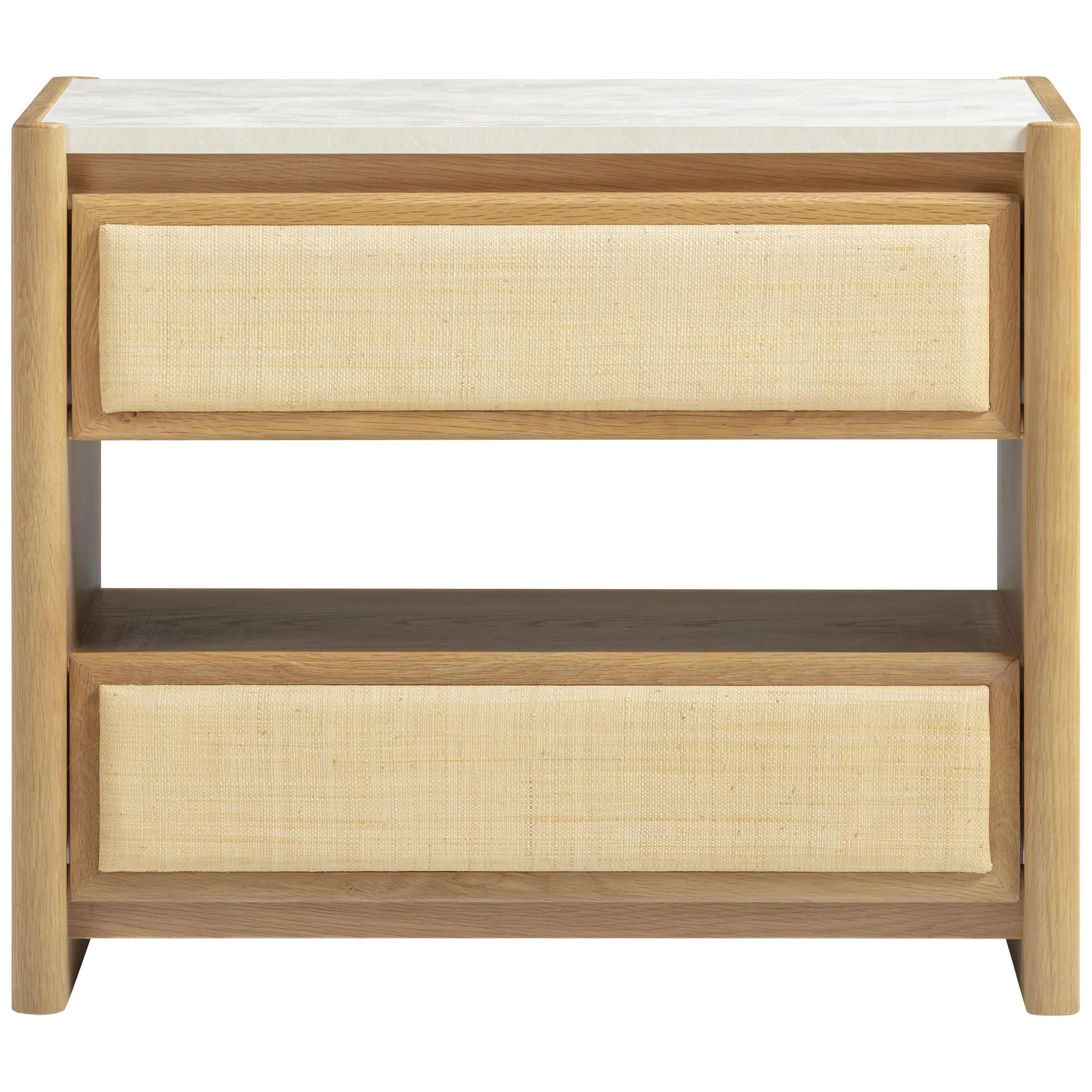 Paige 2 Drawer Nightstand, Natural - Image 2