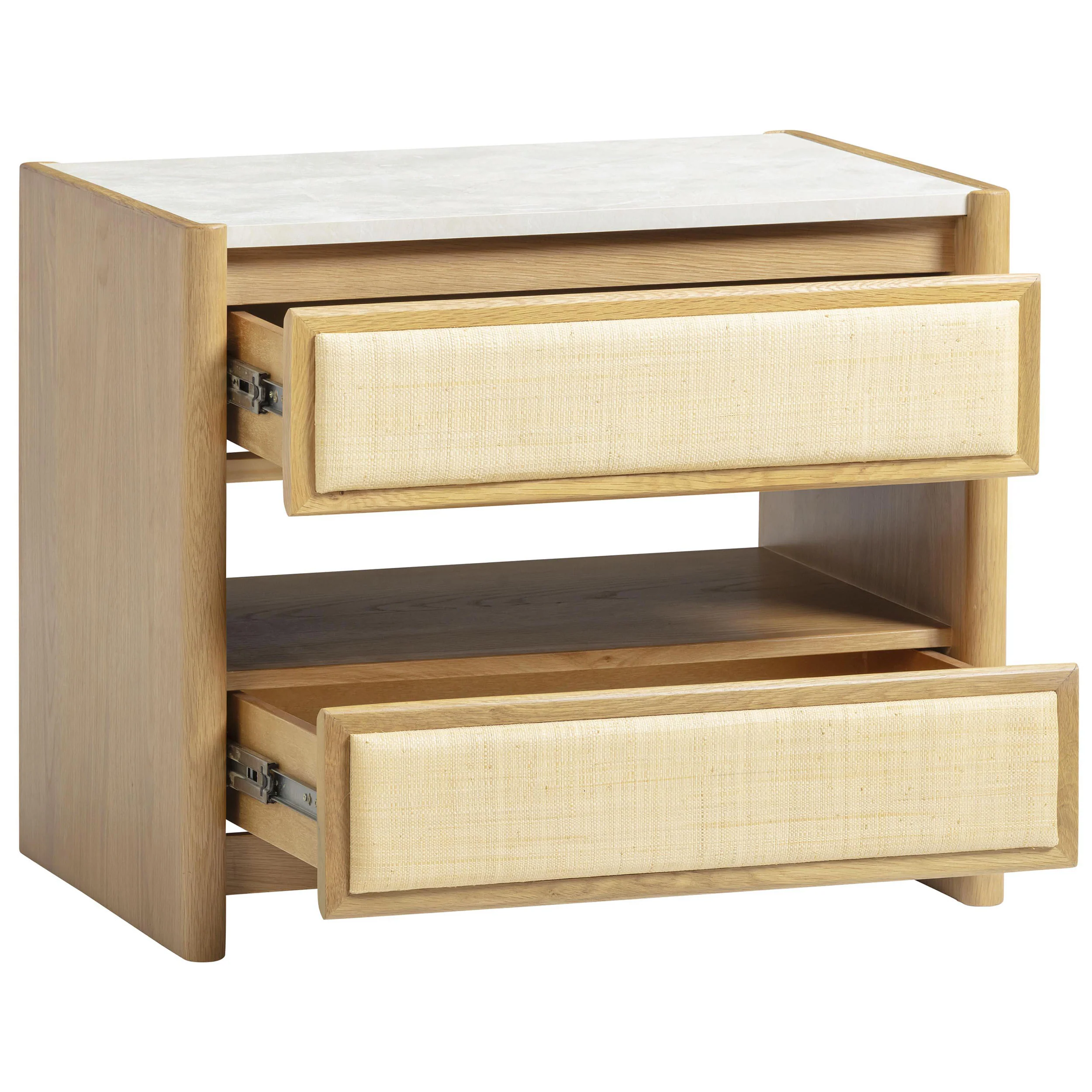 Paige 2 Drawer Nightstand, Natural - Image 5