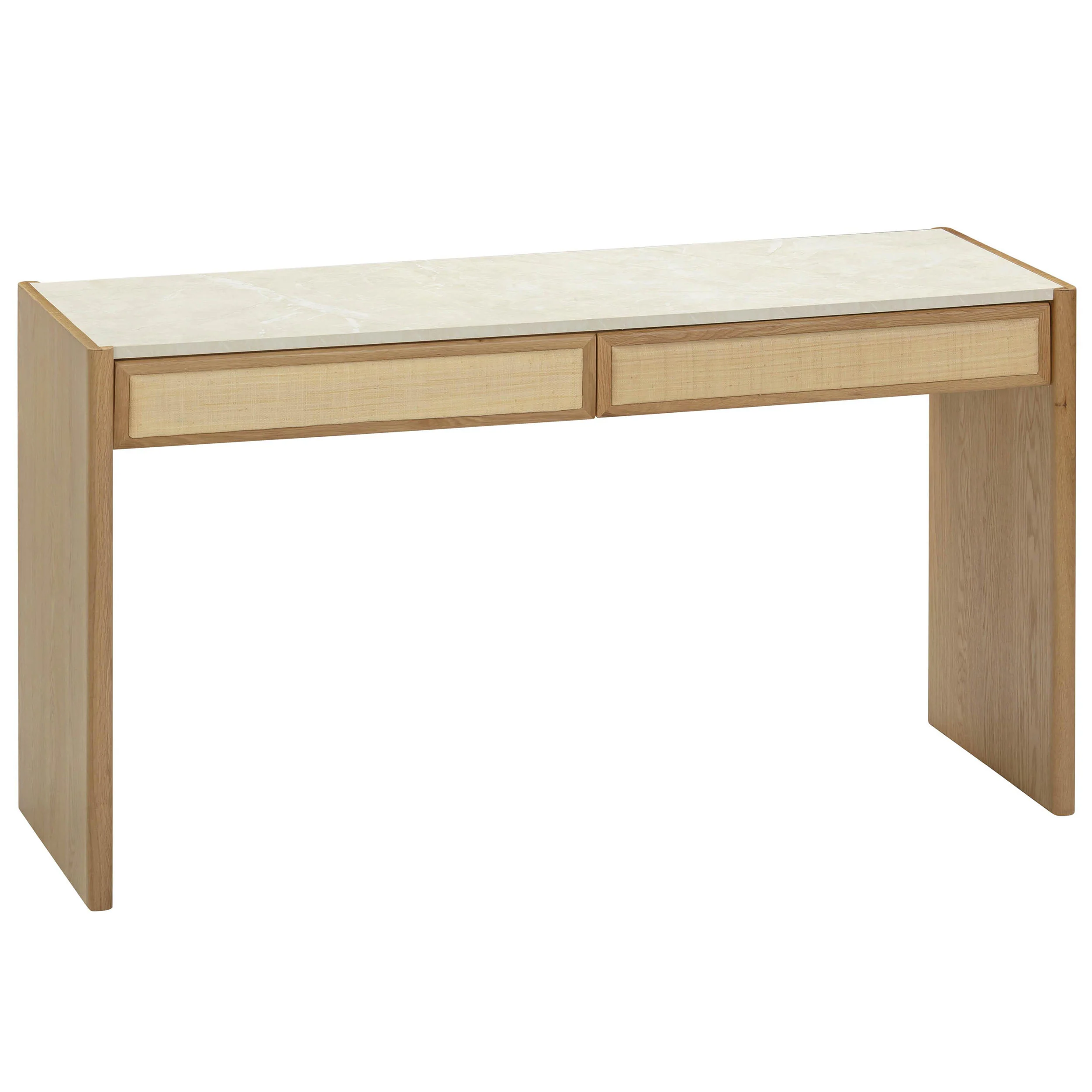 Paige Console Desk, Natural