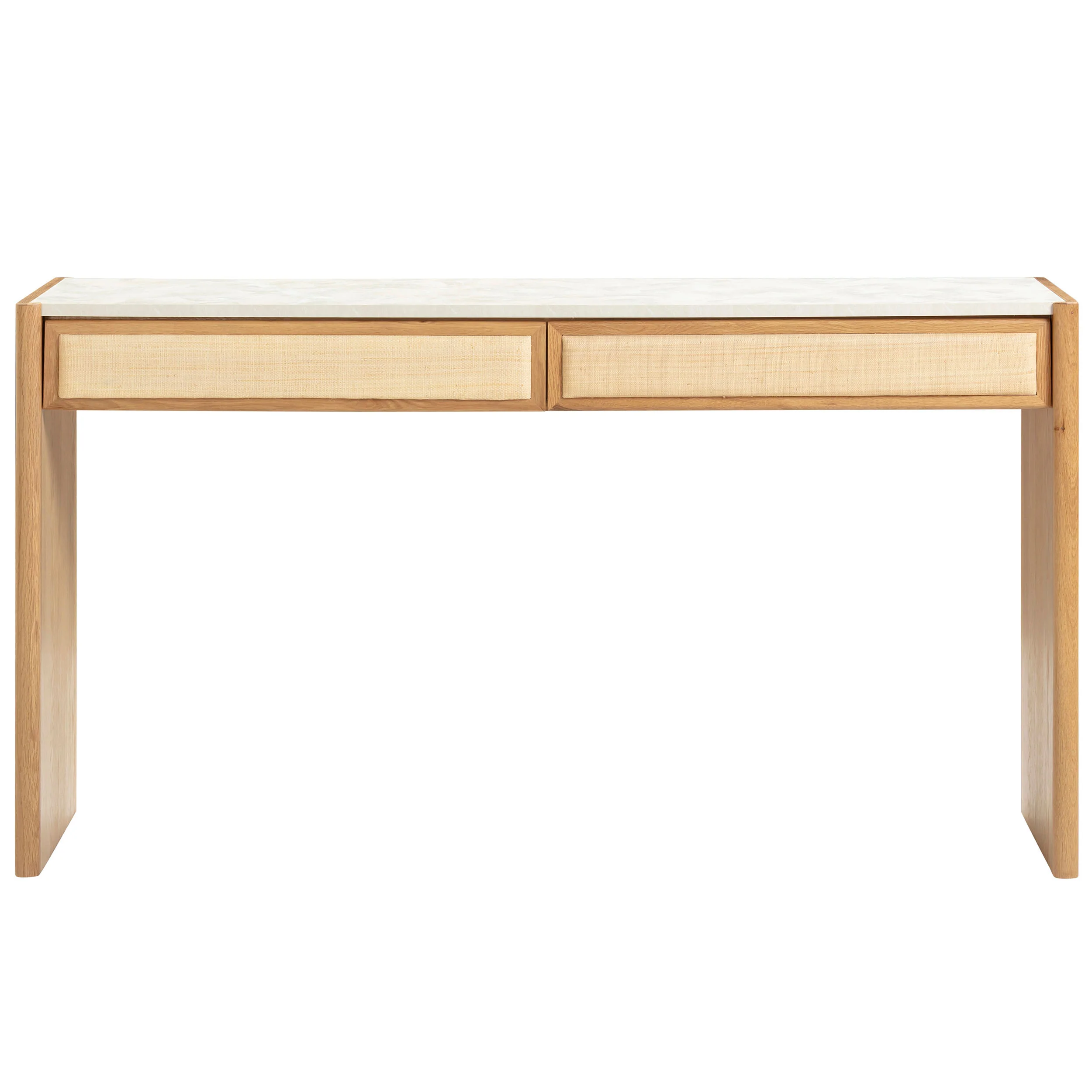 Paige Console Desk, Natural - Image 2