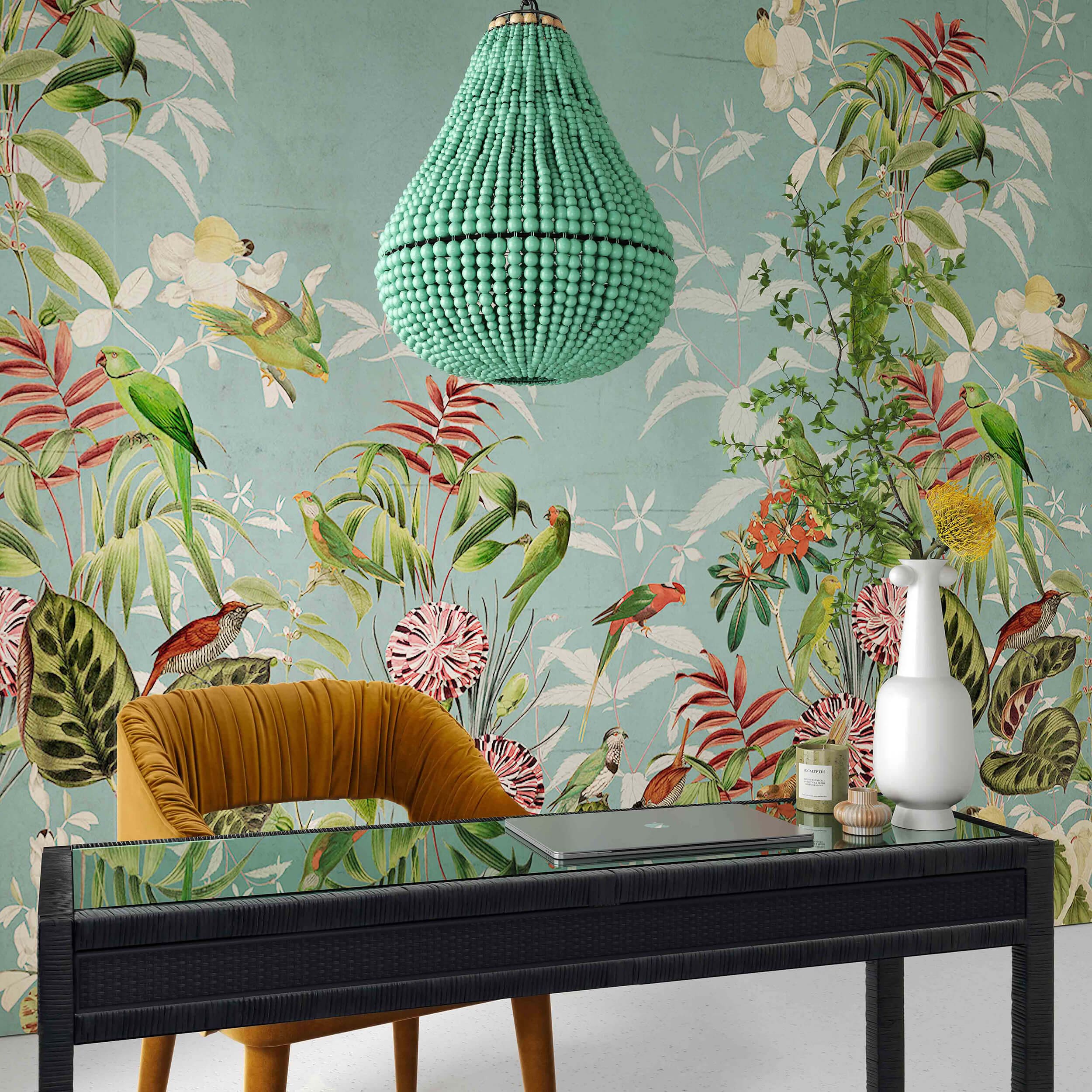 Palani Wooden Bead Chandelier - Image 6