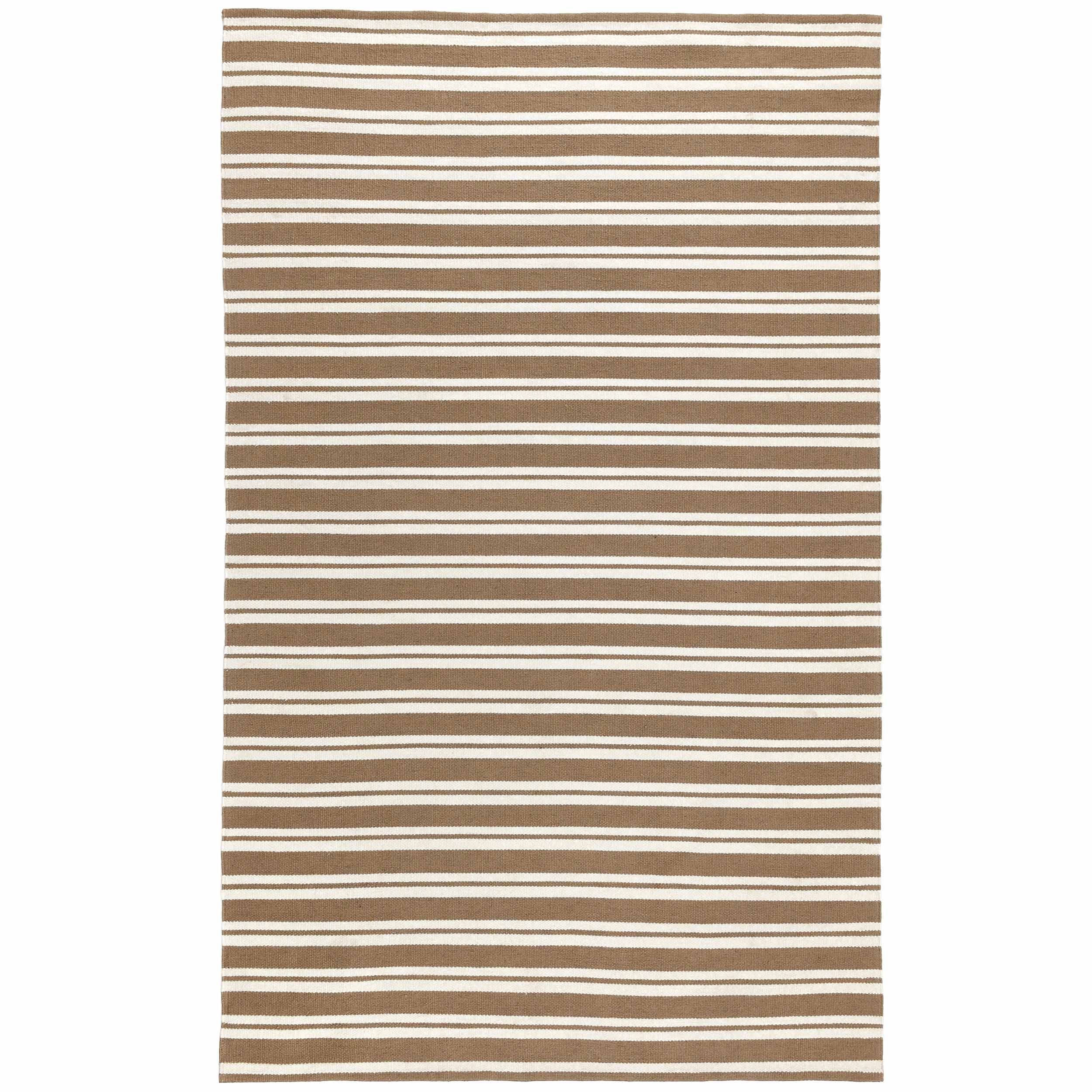 Palma Stripe Rug, Coconut Brown/Ivory