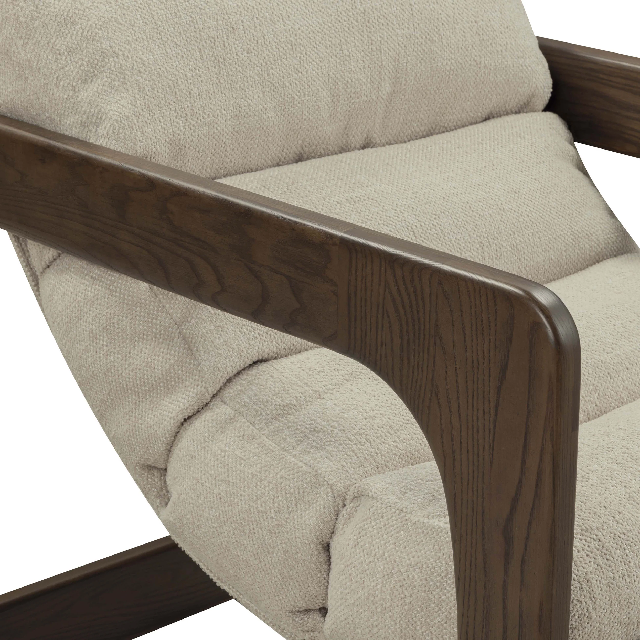 Palma Textured Weave Chair, Cream - Image 5