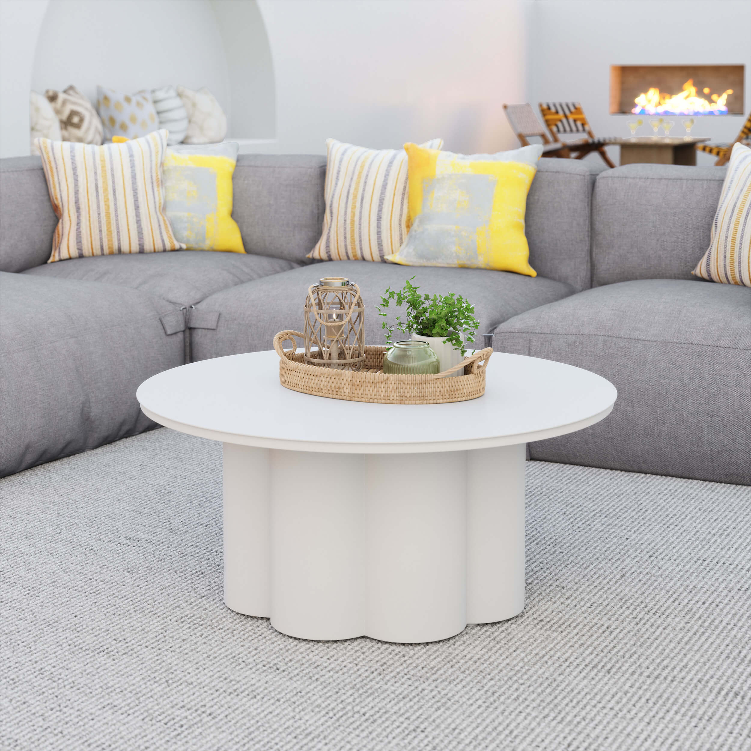 Palmier Coffee Table, White - Image 2