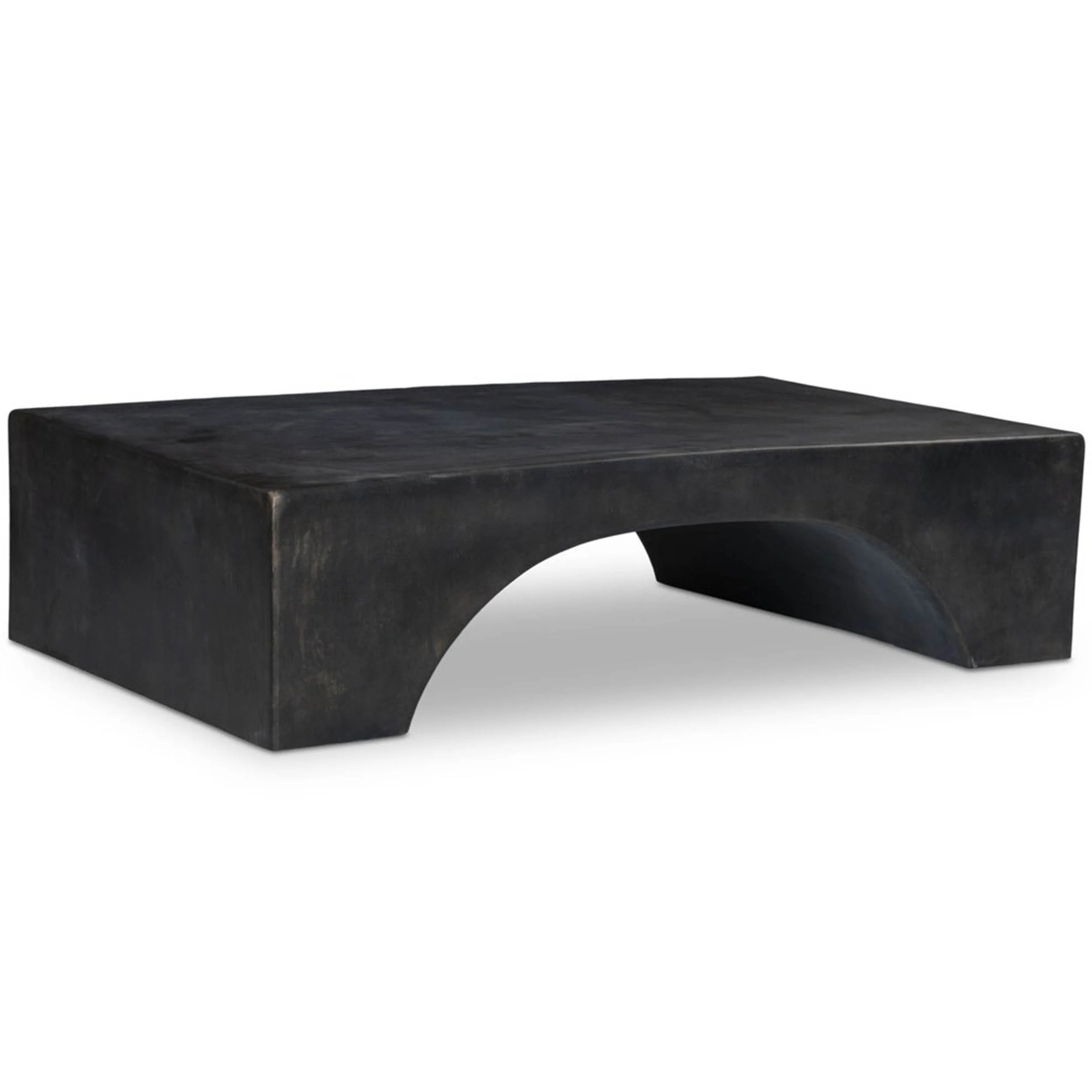 Palumbo Outdoor Coffee Table, Distressed Bronze by Four Hands
