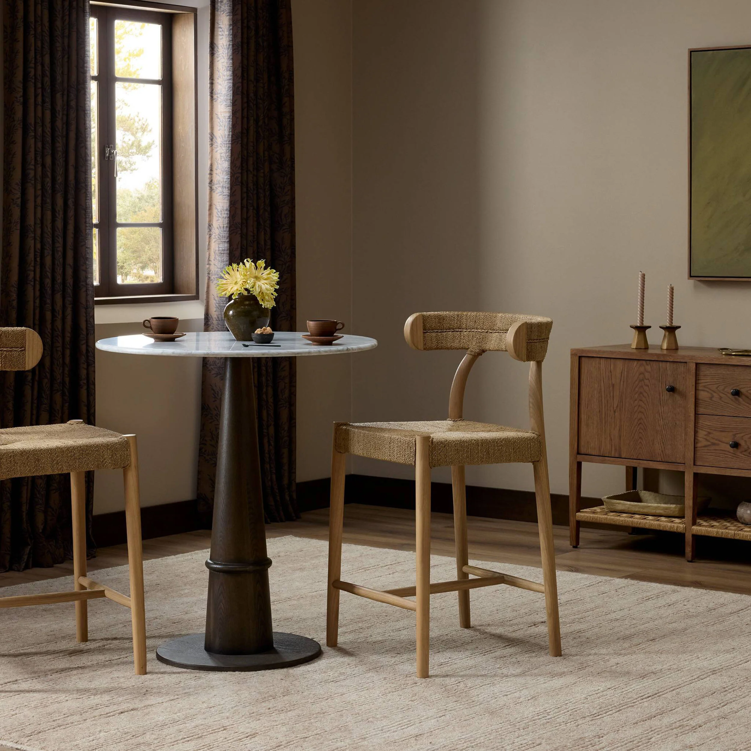 Pampa Counter Stool, Smoked Natural by Four Hands - Image 8