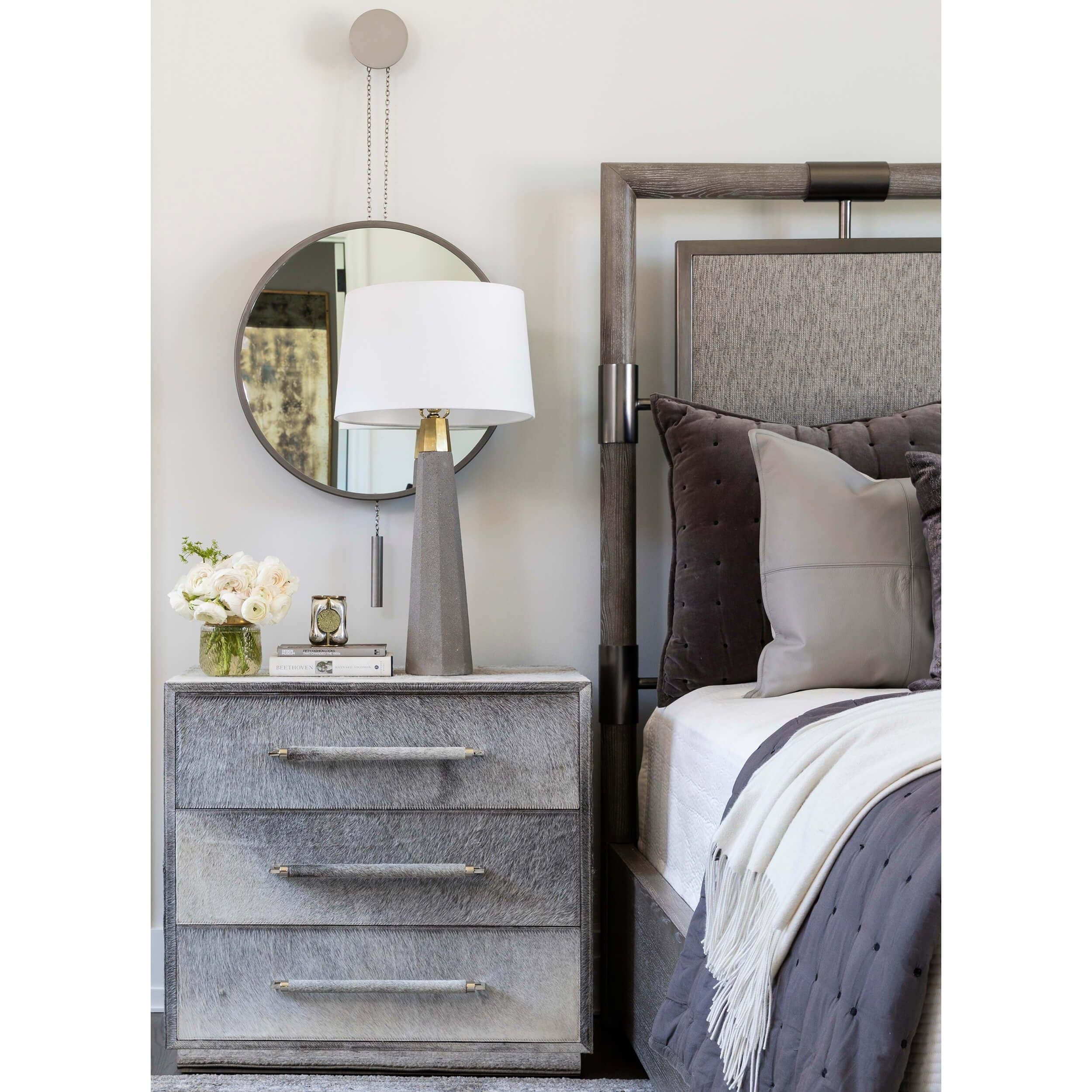 Parkin Cowhide Nightstand - Image 6