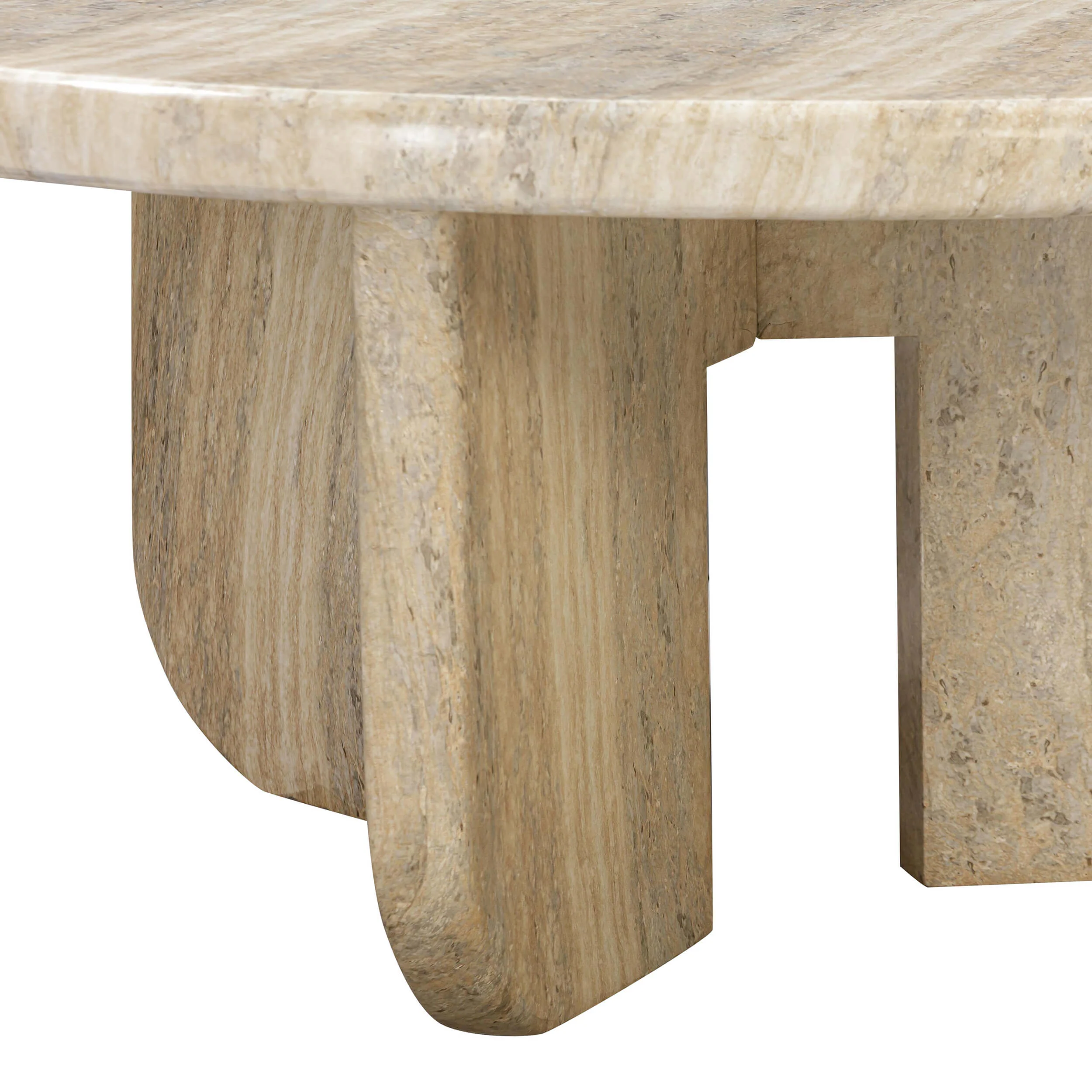 Patrizia Round Coffee Table, Neutral - Image 6