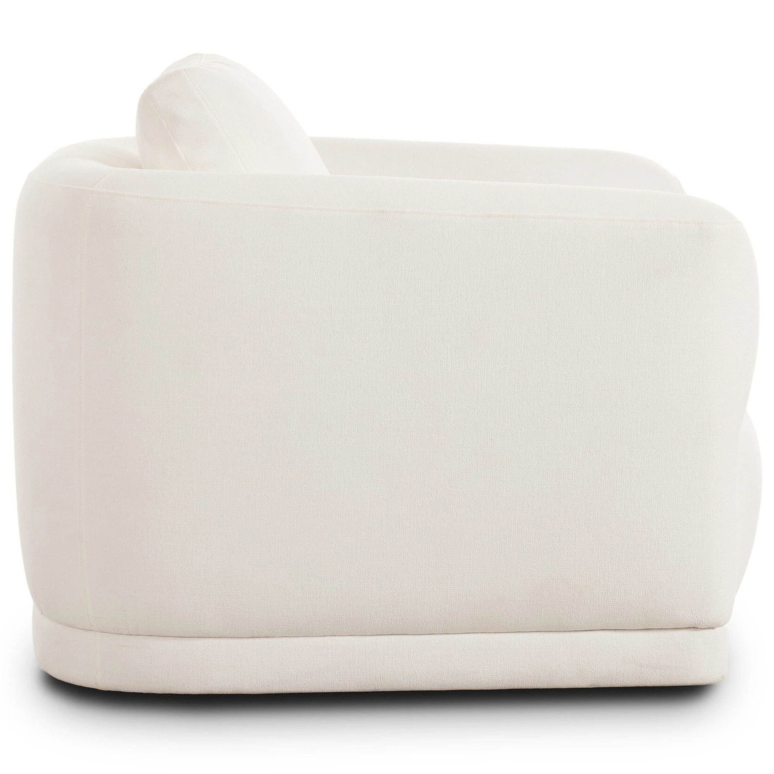 Paulette Swivel Chair, Nomad Marshmallow by Four Hands - Image 3