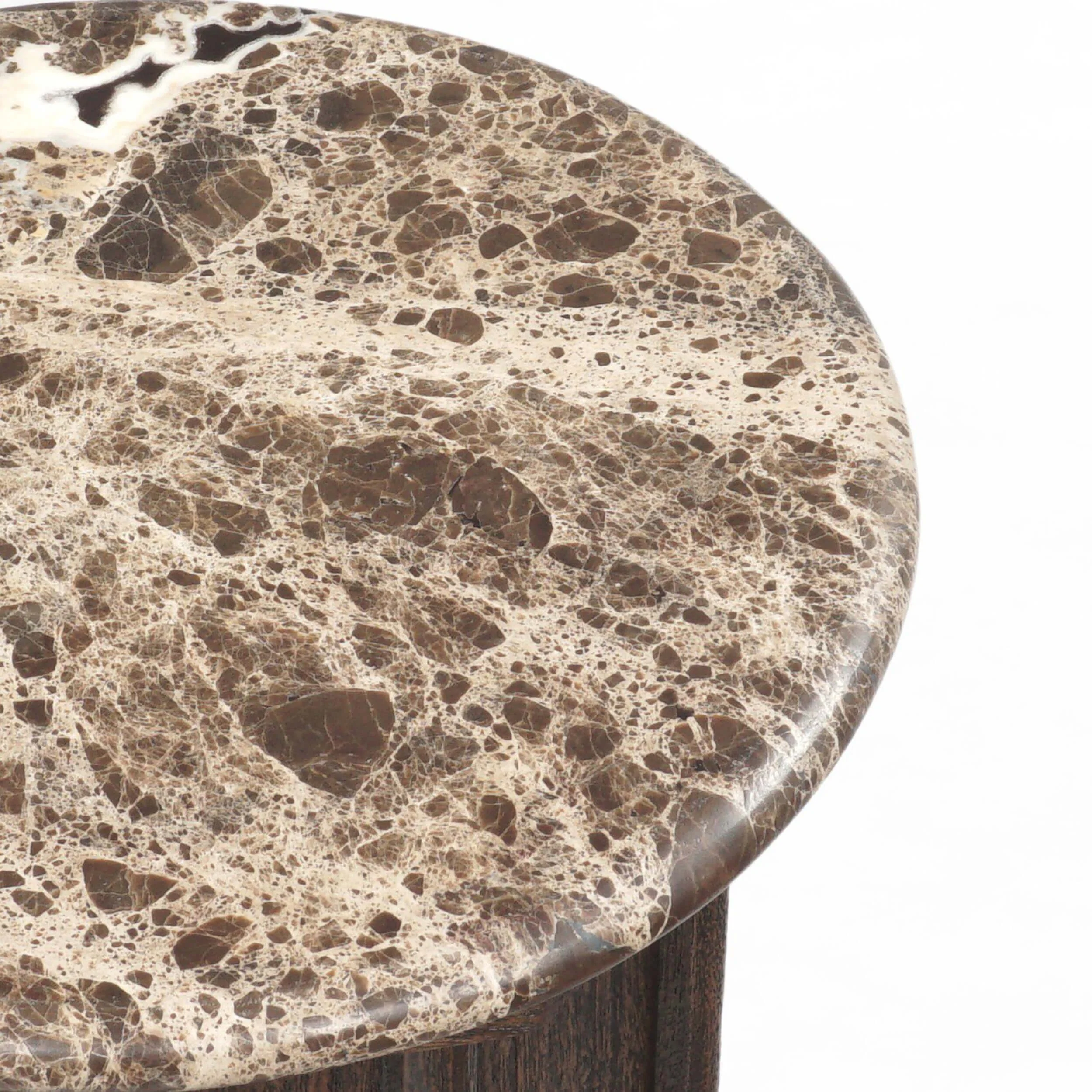 Pavlo End Table, Brown Marble by Four Hands - Image 3