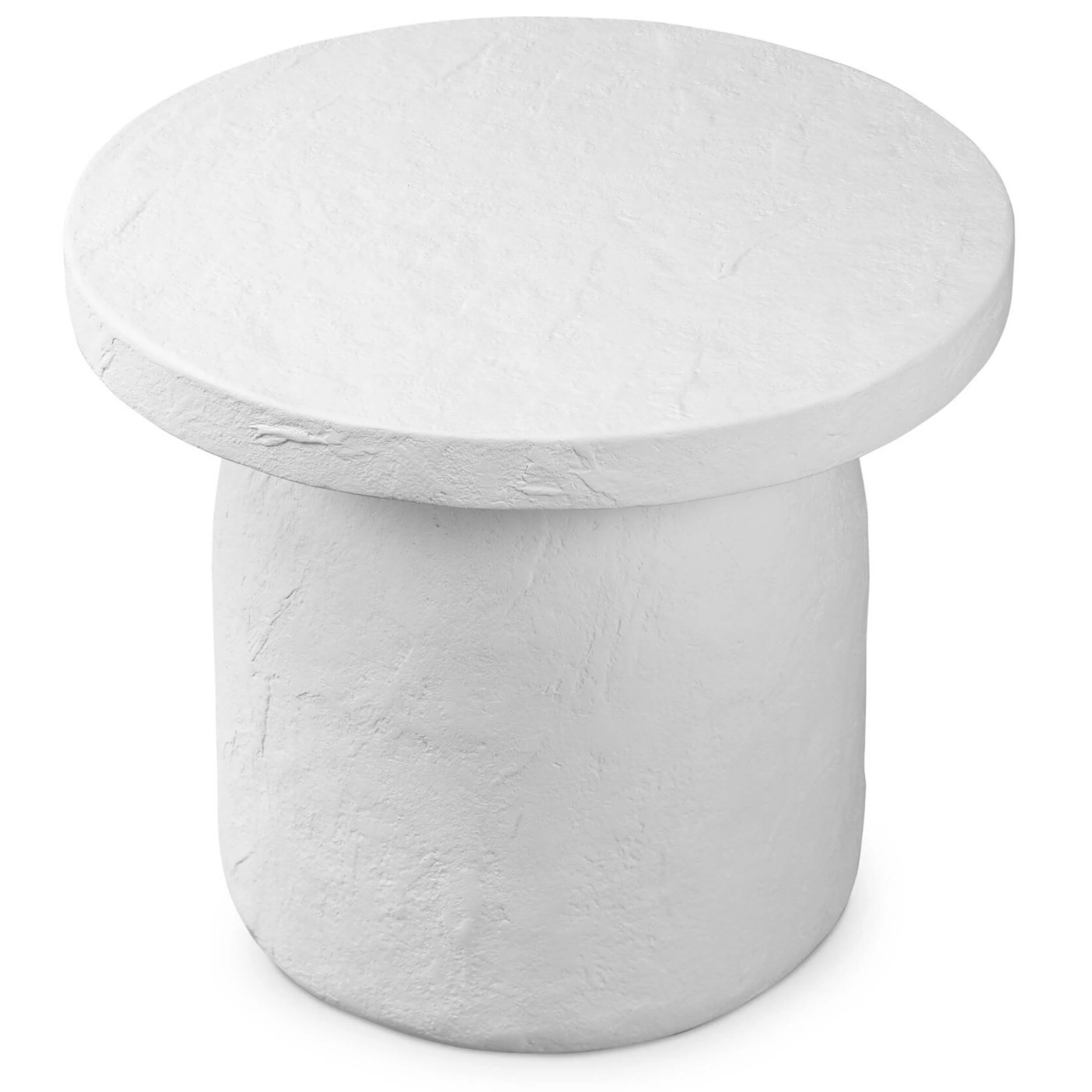 Paz Outdoor End Table, Plaster Molded by Amber Lewis x Four Hands - Image 3