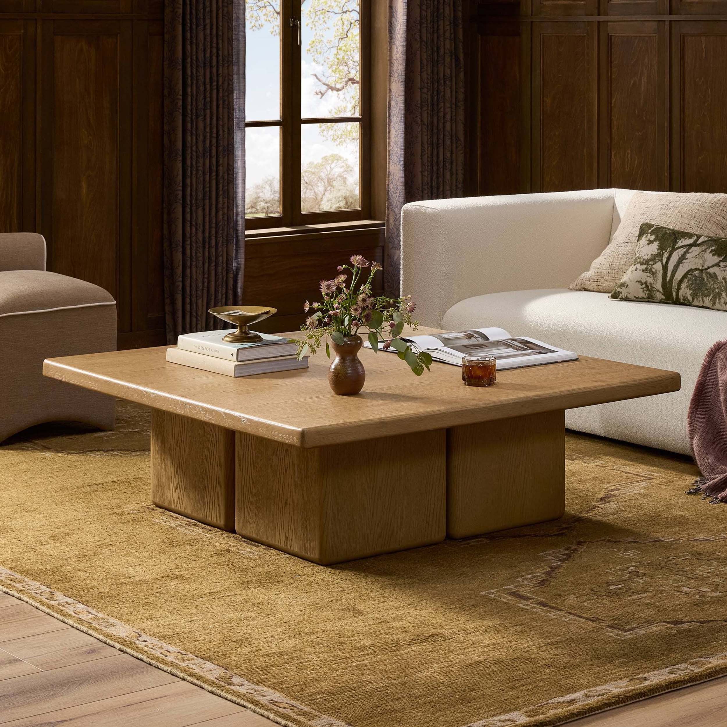 Pecos Coffee Table, Light Wash by Four Hands - Image 6