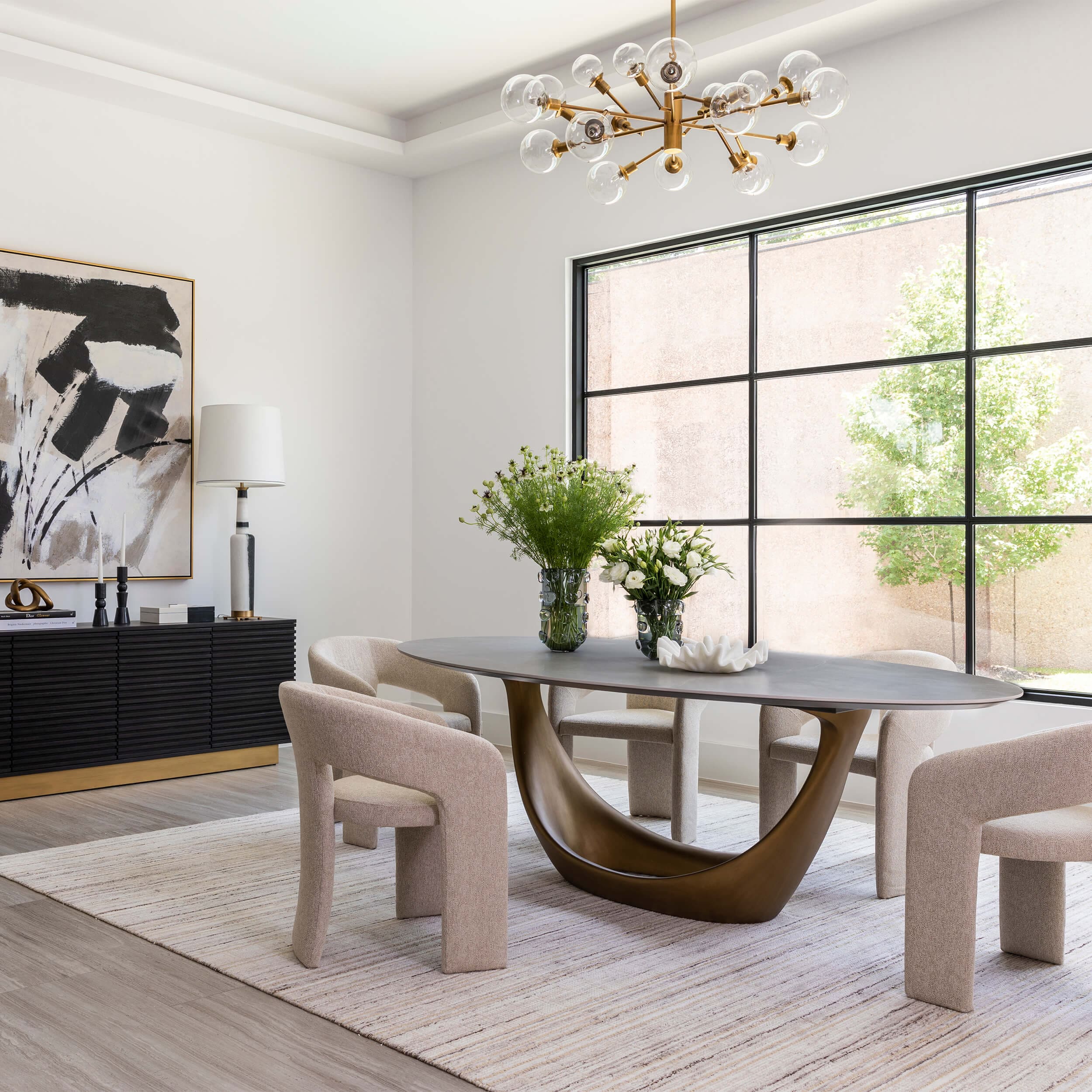 Pellman Chandelier, Matte Brass by Four Hands - Image 11