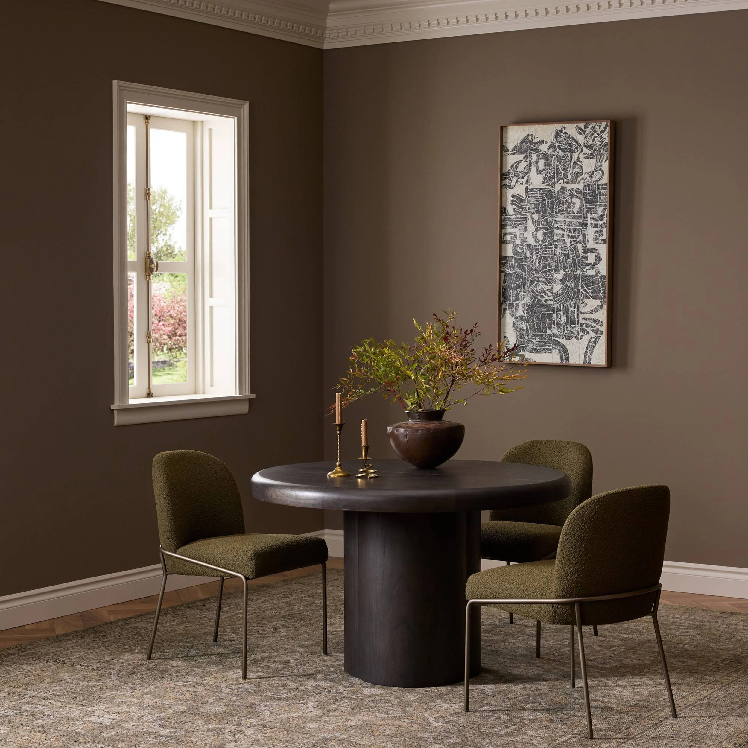 Pemble Extension Dining Table, Smoked Black by Four Hands - Image 8