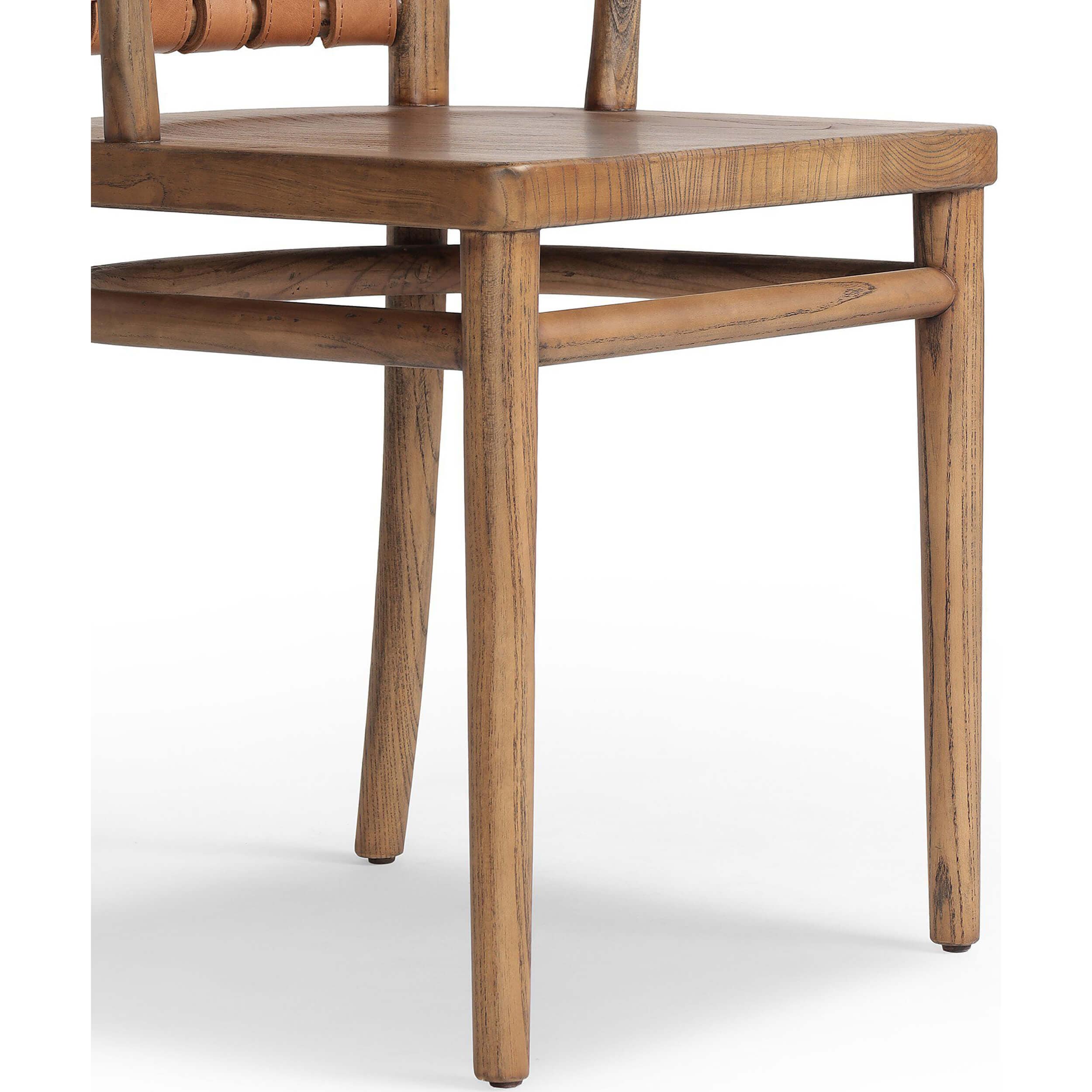 Penelope Leather Dining Chair, Haven Tobacco, Set of 2 by Four Hands - Image 5