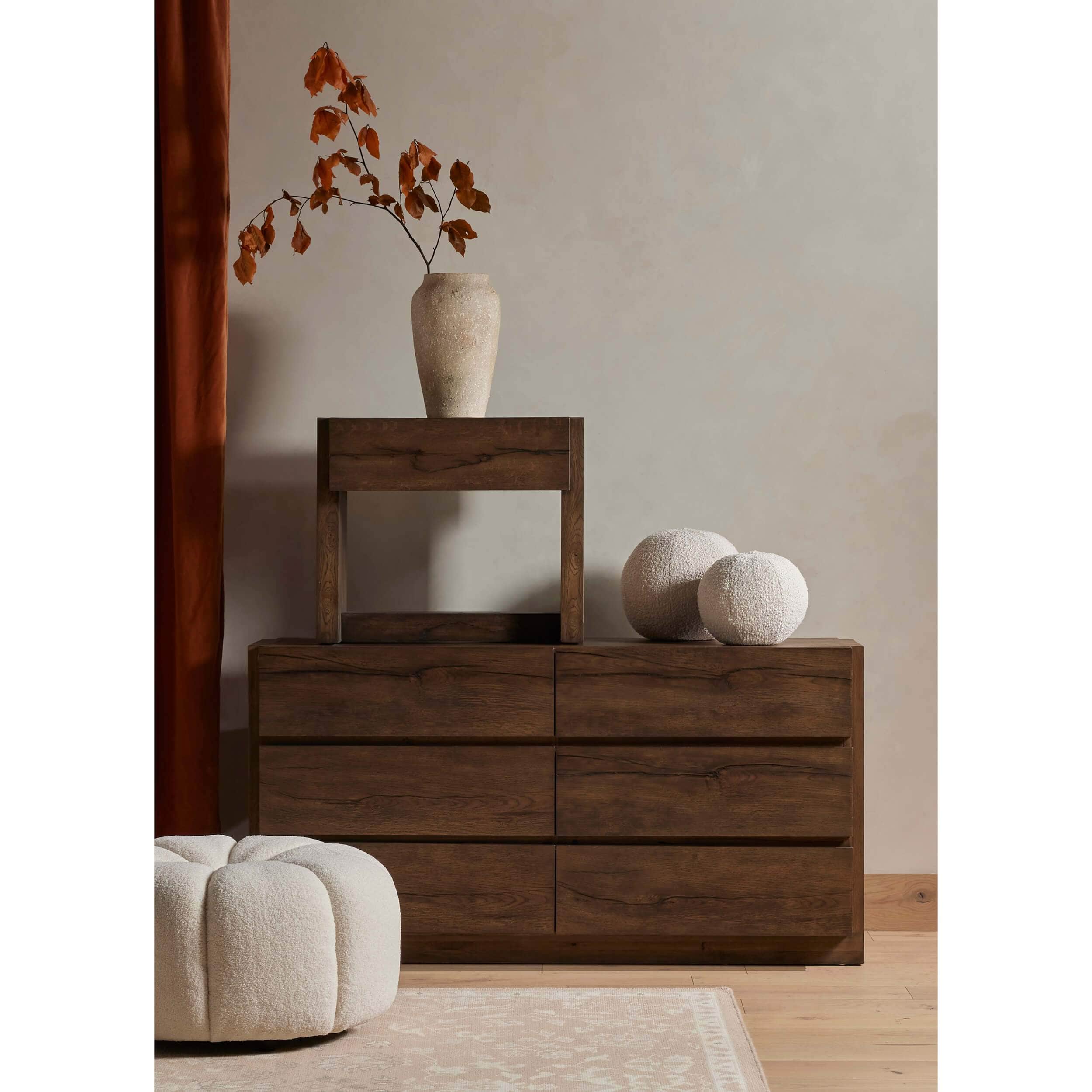 Perrin 6 Drawers Dresser, Rustic Fawn by Four Hands - Image 5