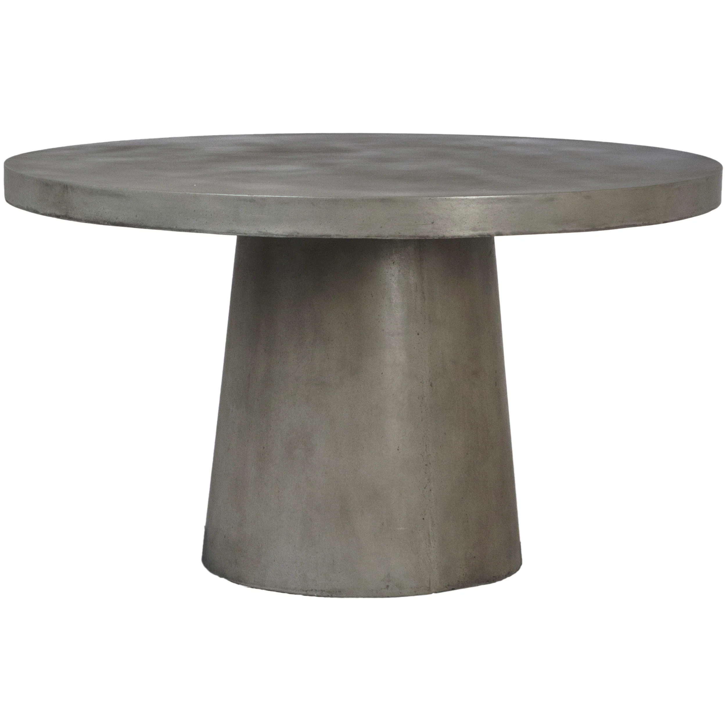 Perth Outdoor Round Dining Table, Dark Grey