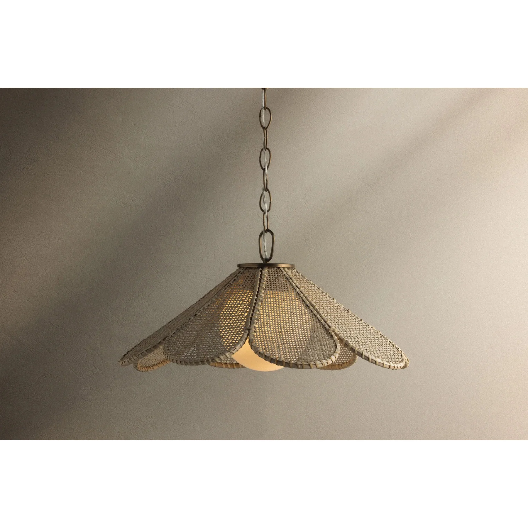 Petal Pendant, Patina Brass - Image 2