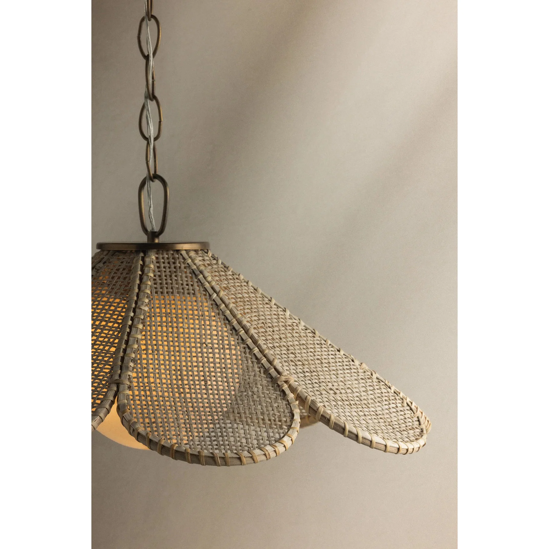 Petal Pendant, Patina Brass - Image 3
