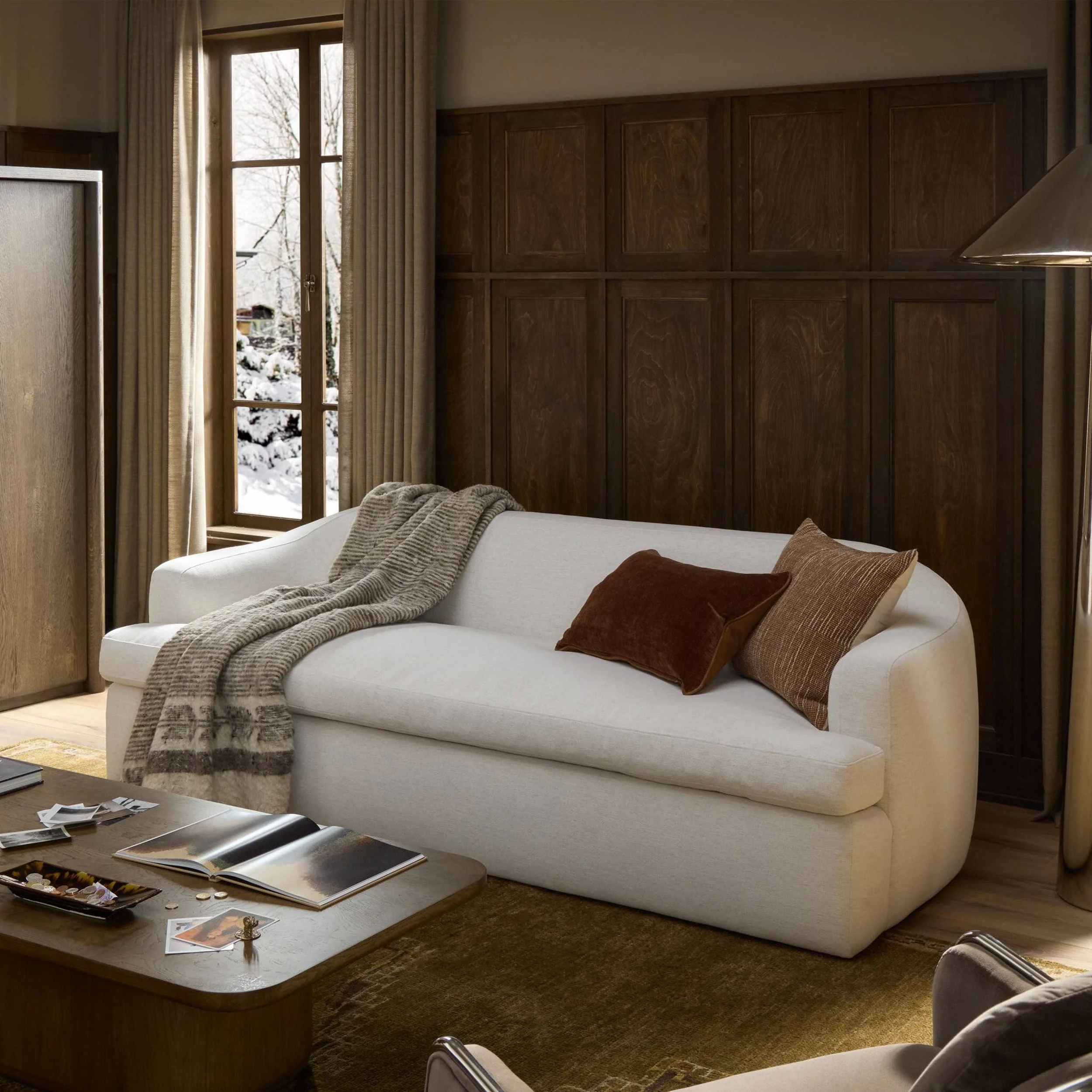 Phaedra 90" Sofa, Nomad Snow by Four Hands - Image 6