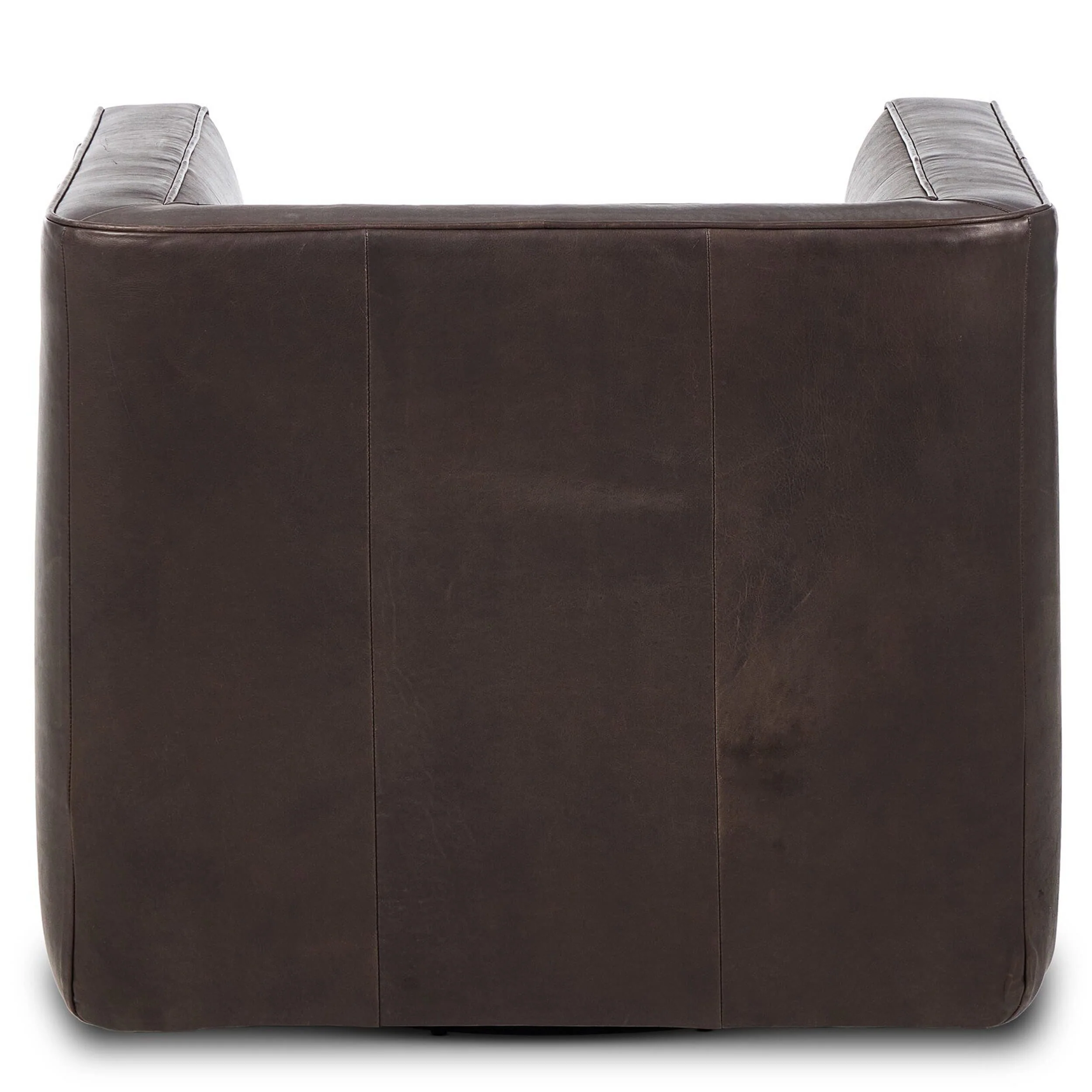 Phillip Leather Swivel Chair, Heirloom Cigar by Four Hands - Image 4
