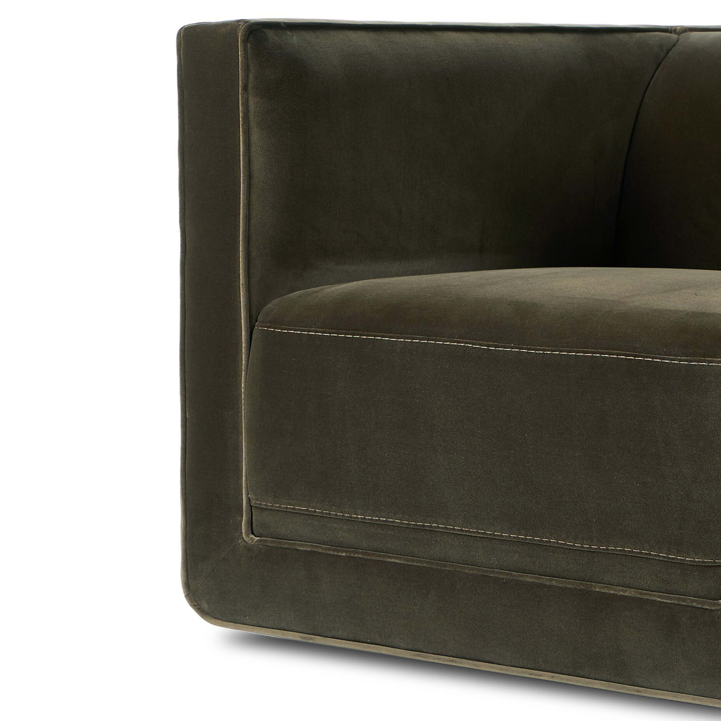 Phillip Swivel Chair, Surrey Olive by Four Hands - Image 5