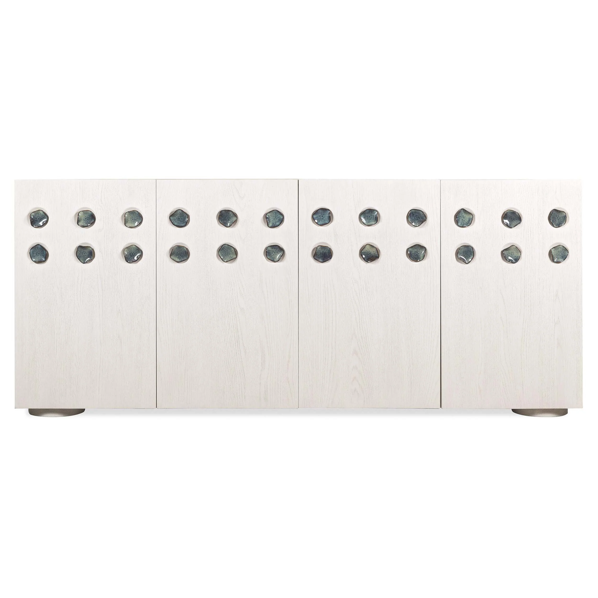 Pilea Entertainment Credenza, White Oak - Image 2