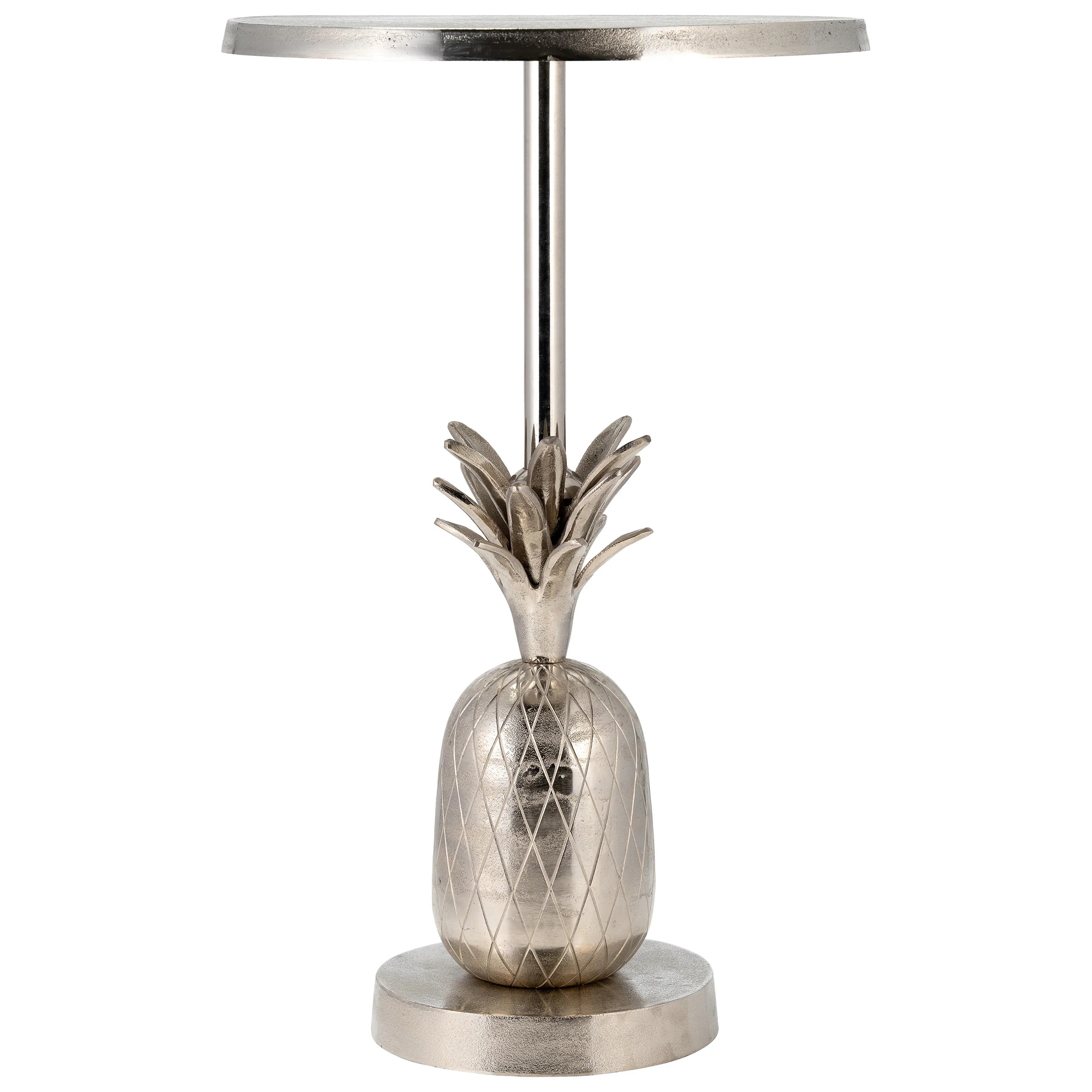 Pineapple Side Table, Silver